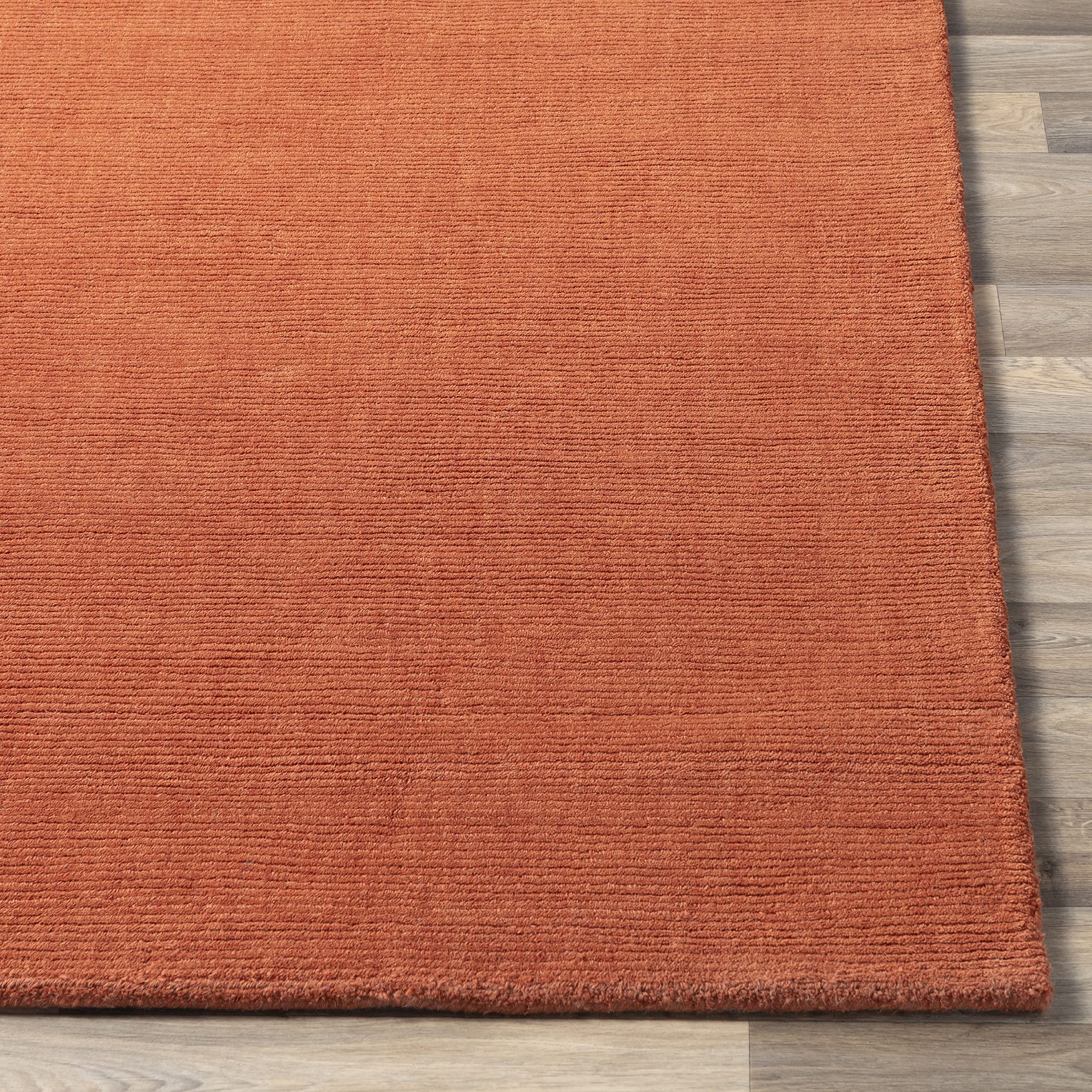 Mark&Day 9x13 Modern Wool Area Rug in Burnt Orange - Soft & Durable Carpet for Living Room, Bedroom, Kitchen - Perfect for Cozy Home Decor & High-Traffic Areas (9' x 13')