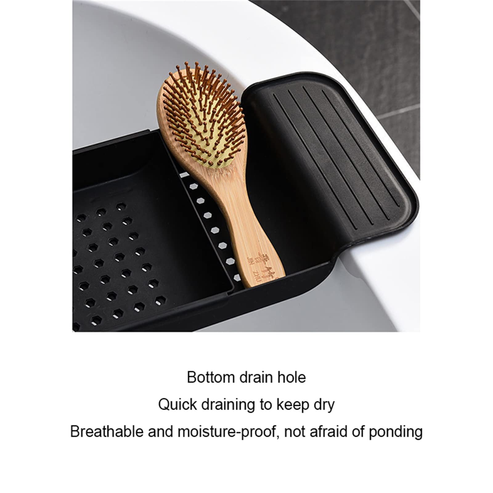 Expandable Bathtub Tray - Adjustable Bath Shelf for Shower & Spa, Multifunctional Bathtub Caddy Organizer for Bath Toys, Books & Accessories (White, One Size) - Perfect for Relaxing Baths, Spa Days & Kids Bath Time