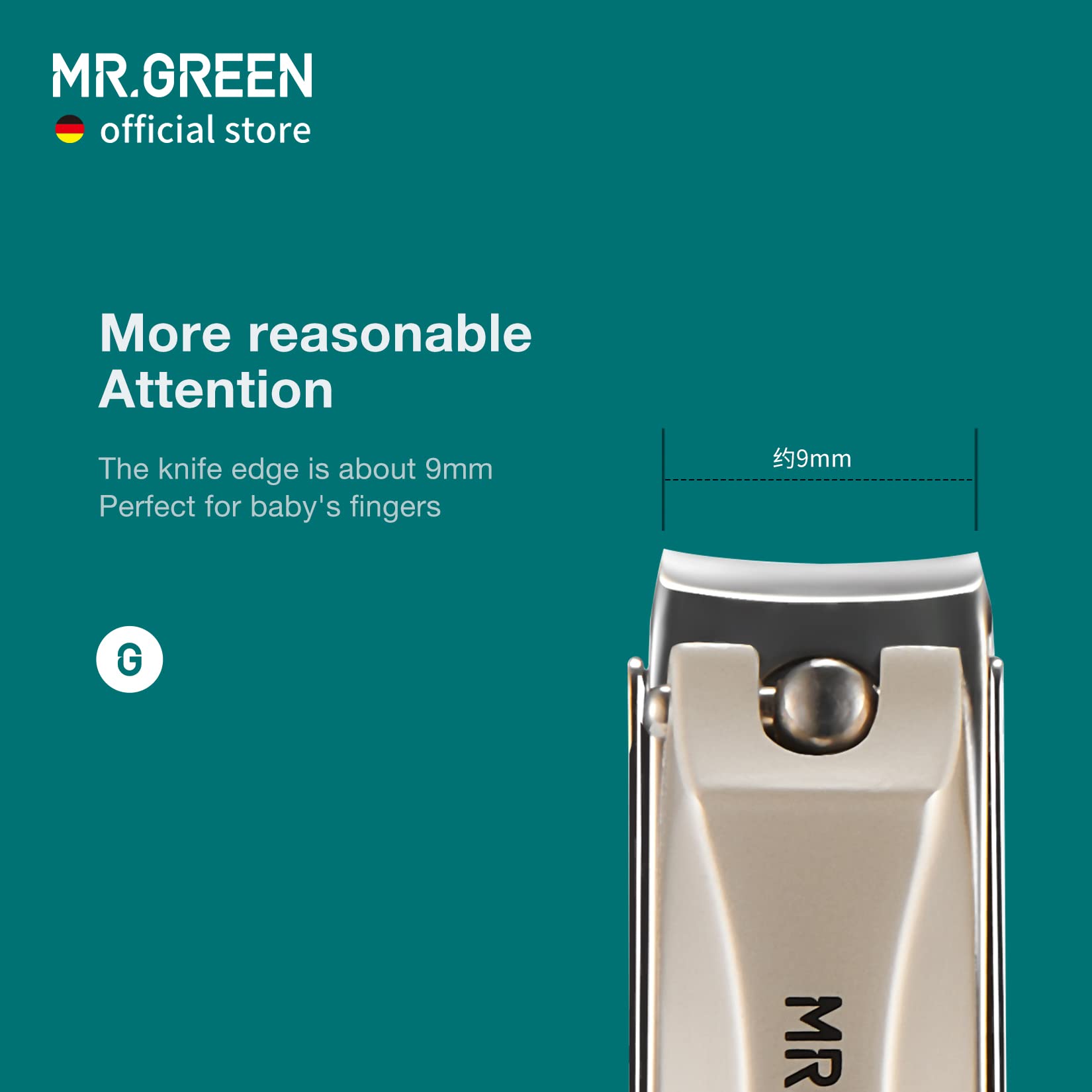 MR.GREEN Baby Safety Nail Clippers Set - Newborn Infant Nail Trimmer & Nano Glass Nail File for Gentle Fingernail Care | Essential Manicure Tools for Parents & Toddlers | Perfect for Home, Travel & Nursery Use