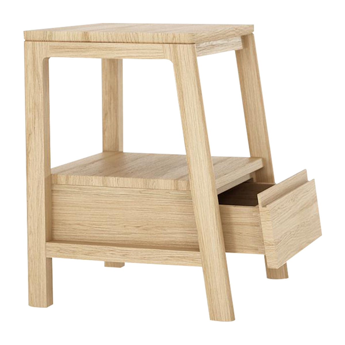 Circa Side Table with 1 Drawer - Modern Nightstand for Bedroom, Living Room, or Office - Small End Table with Storage for Home Decor