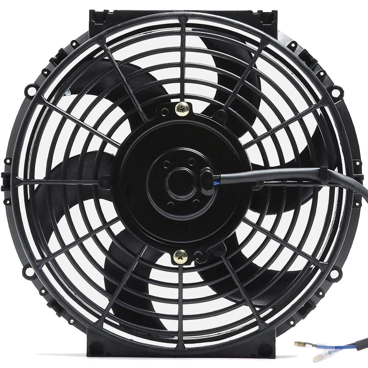 12V 130W Electric Radiator Fan Kit with NPT Thermostat Switch - 10-11 Inch Universal Fit for Cars, Trucks & Boats - Perfect for Engine Cooling & Overheating Protection