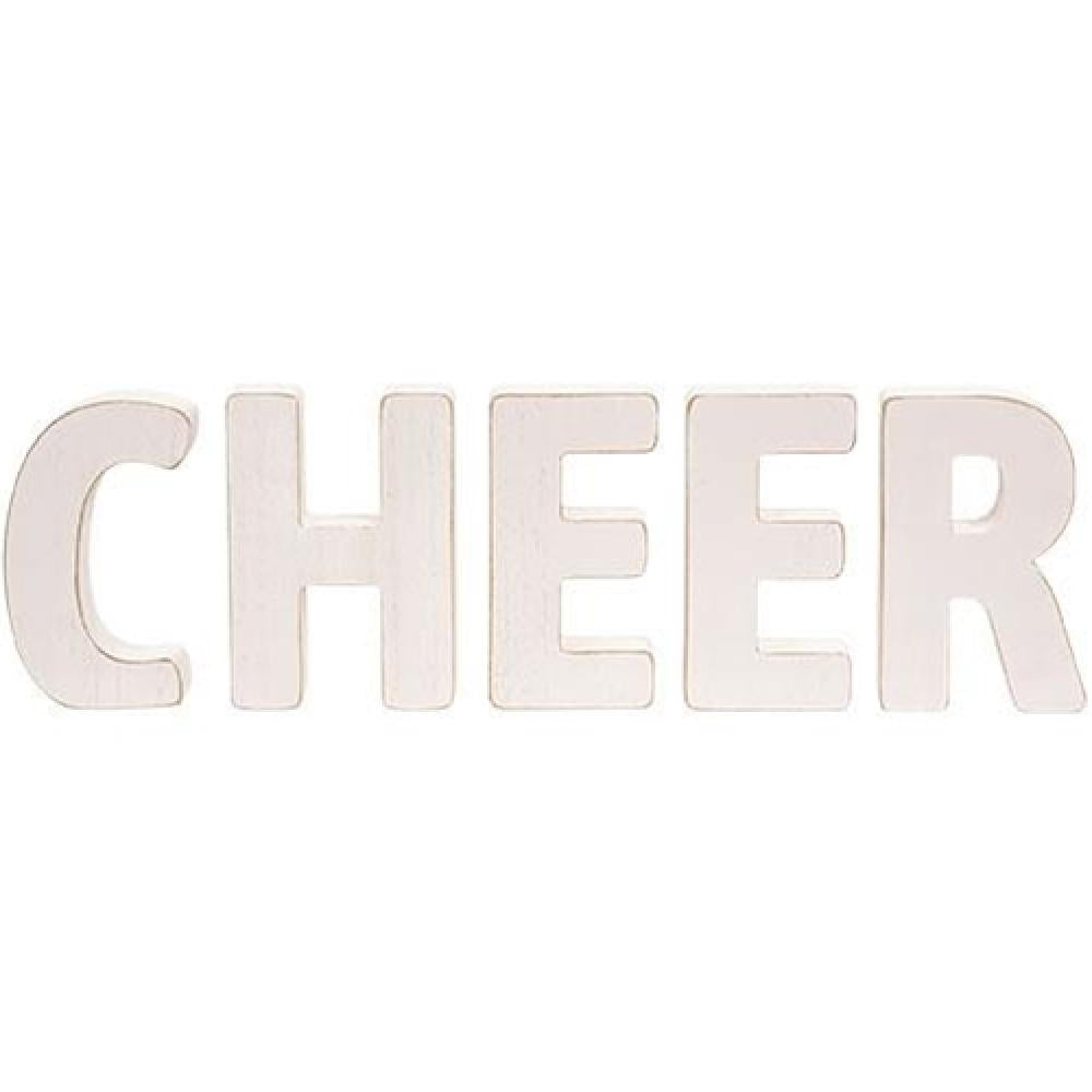 5-Pack CHEER Wooden Letters for DIY Home Decor, Wedding, Party & Craft Projects - Perfect for Scrapbooking, Wall Art & Personalized Gifts