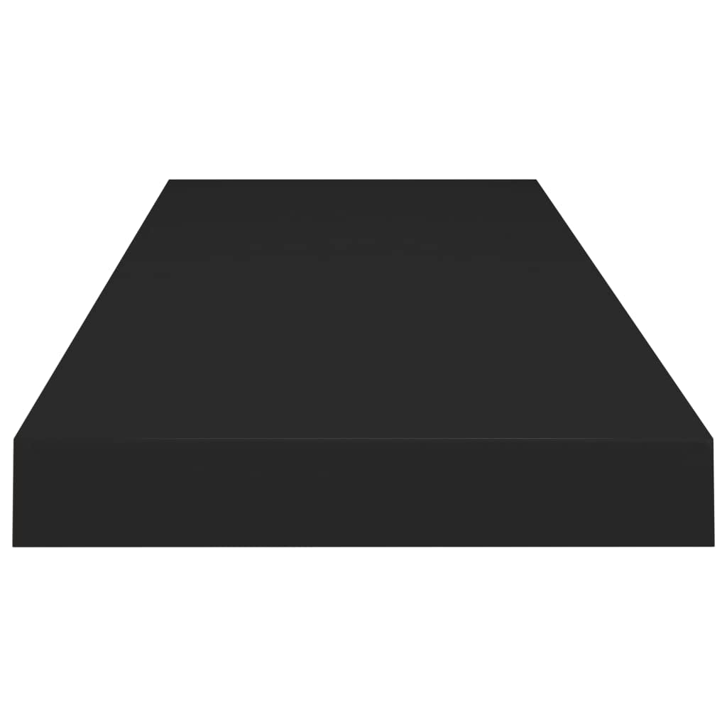 4-Pack Black Floating Wall Shelves - 31.5