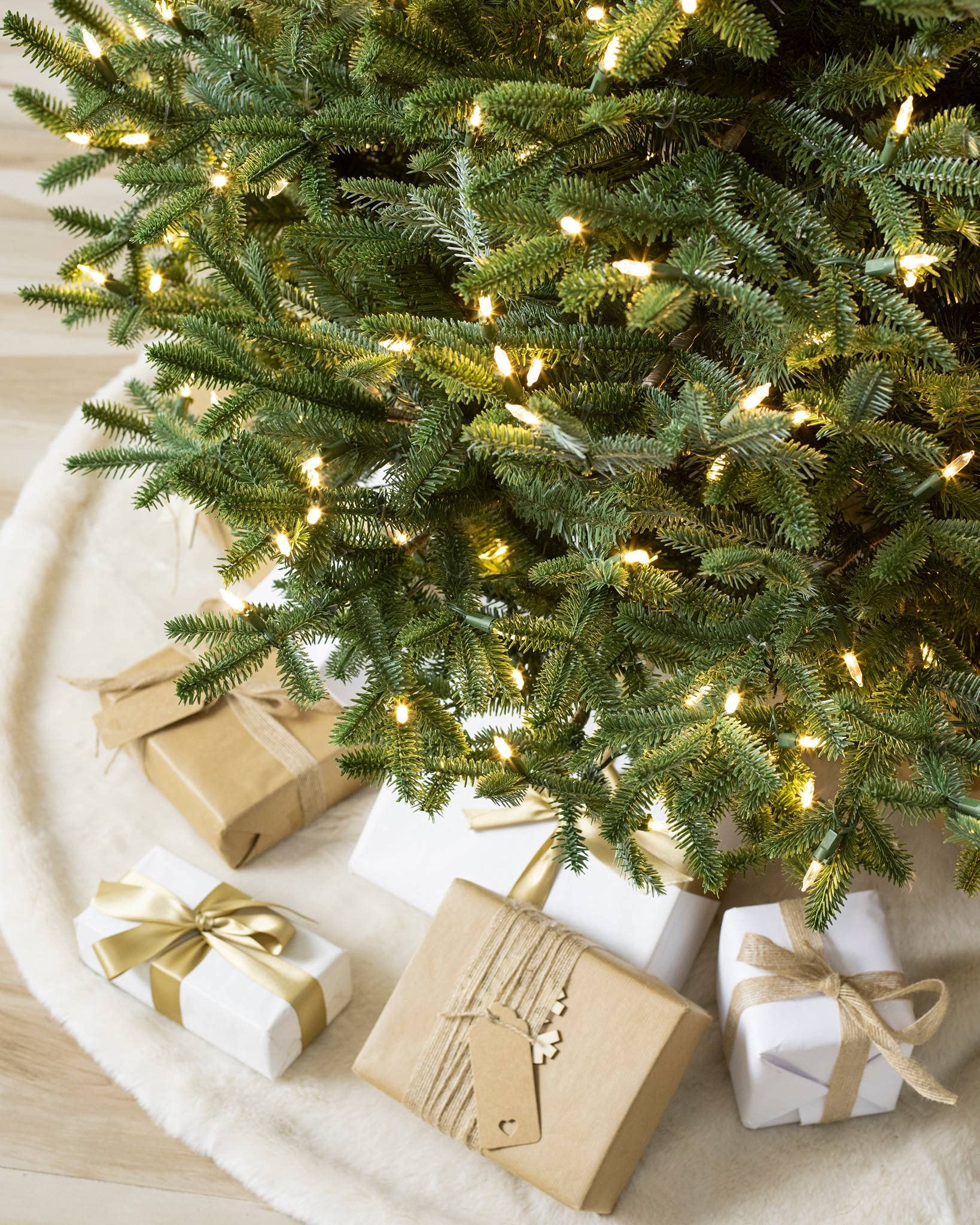 Balsam Hill 5ft Pre-Lit Artificial Christmas Tree - European Silver Fir with Energy-Efficient LED Clear Lights | Perfect for Home, Office & Holiday Decorations