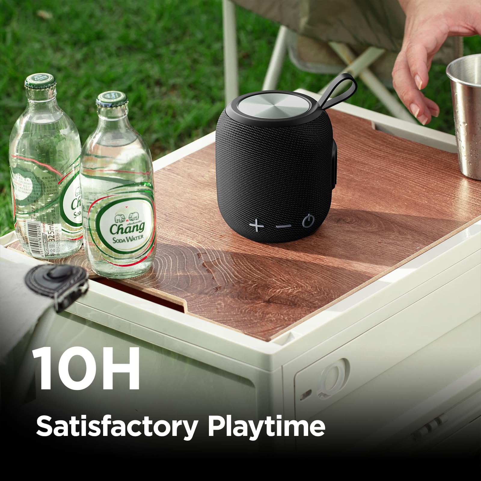 SANAG Portable Bluetooth Speaker with Bluetooth 5.0 - Wireless Mini Speaker with Dual Pairing, 360° HD Surround Sound & Deep Bass - 24H Playtime IPX67 Waterproof - Perfect for Travel, Camping, Beach, Pool Party & Home Use