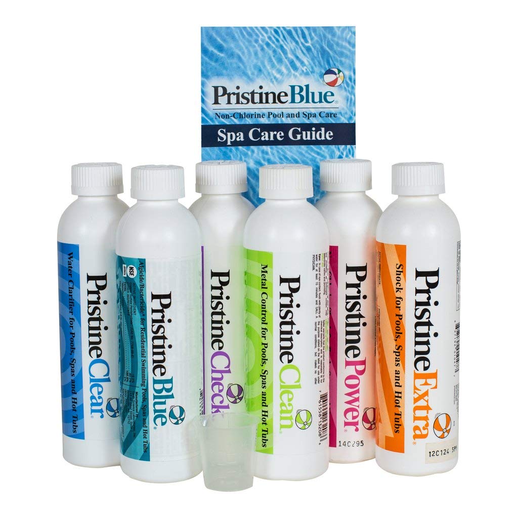 Pristine Blue Spa & Hot Tub Maintenance Kit - Keeps Water Clean & Clear for Relaxing Soaks | Perfect for Backyard Spas, Jacuzzis & Inflatable Hot Tubs