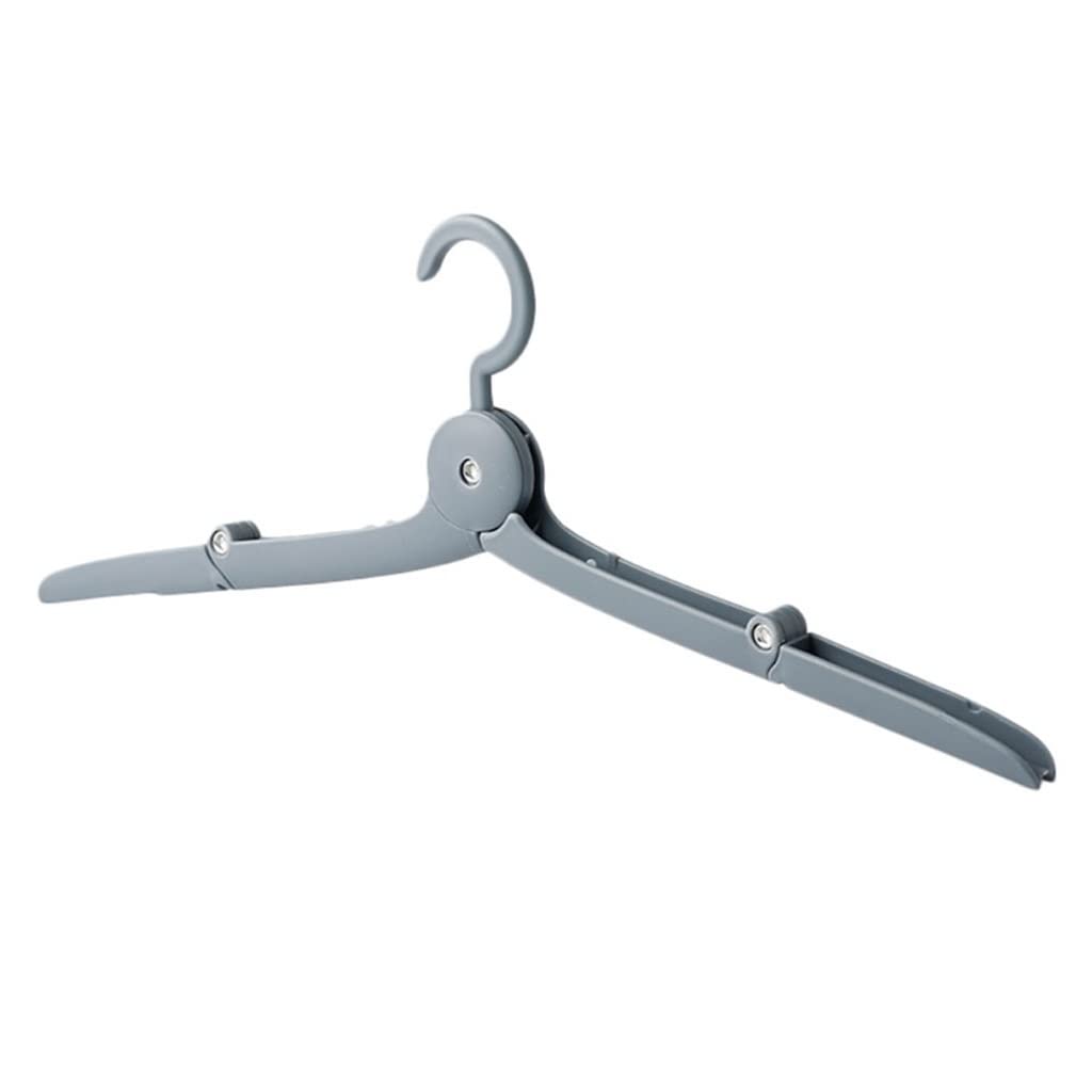 TOMYEUS 20 Pack Foldable Coat Hangers - Space Saving Clothes Hangers for Travel, Hotel & Outdoor Use - Retractable, Windproof, Non-Slip Drying Racks (Blue) - Perfect for Camping, Laundry Rooms & Small Spaces