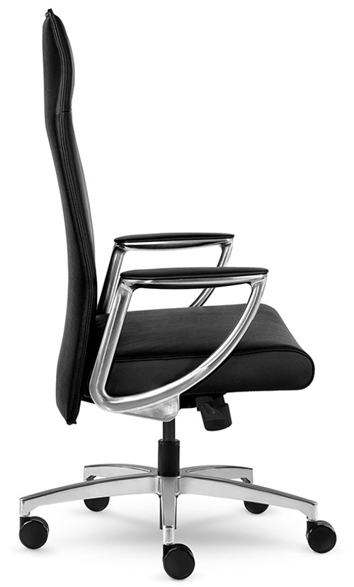 Premium Allseating Mid/High Back Zip Chair in Genuine Leather [94040] - Ergonomic Office Chair for Home & Executive Workspaces