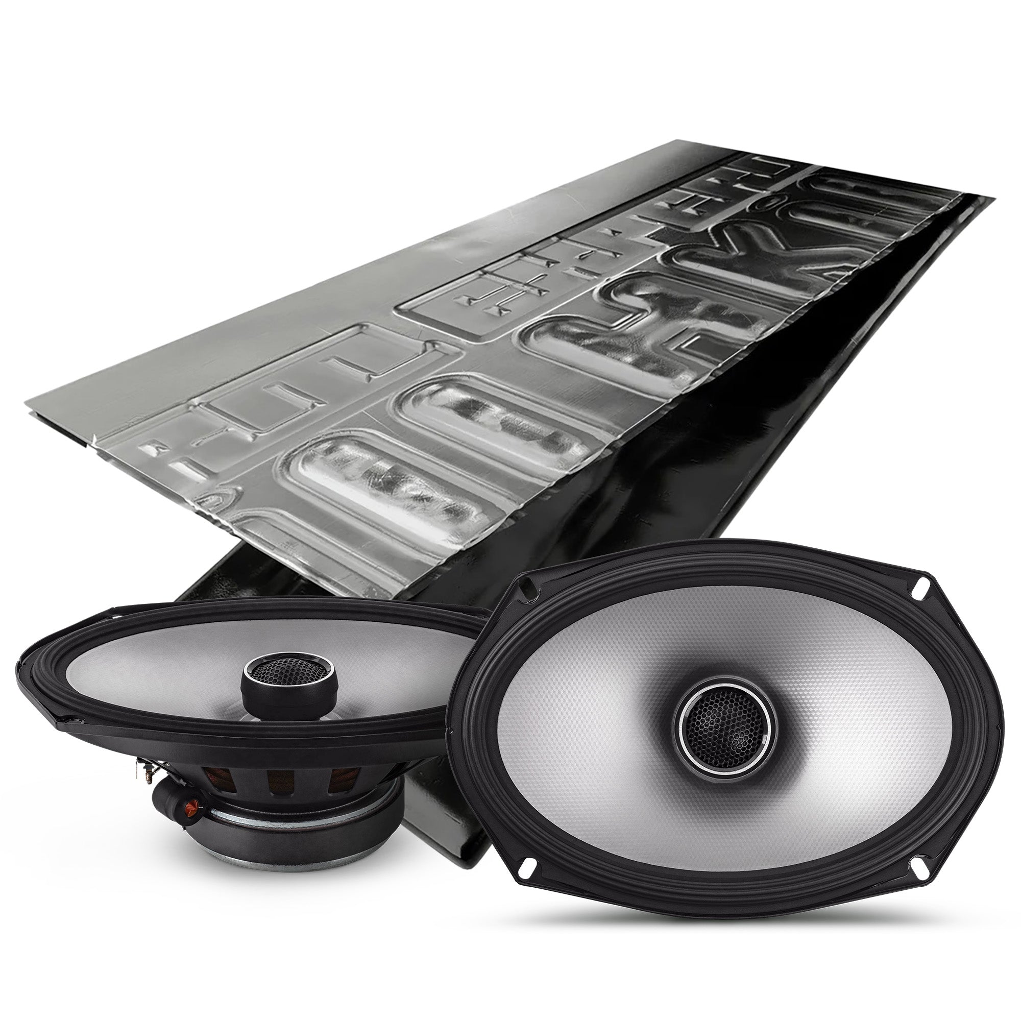 Alpine S2-S69 6x9 Inch 2-Way High Resolution Car Speakers with Sound Damping Kit - Premium Audio Upgrade for Trucks, SUVs & Sedans (Perfect for Road Trips & Bass Enthusiasts)