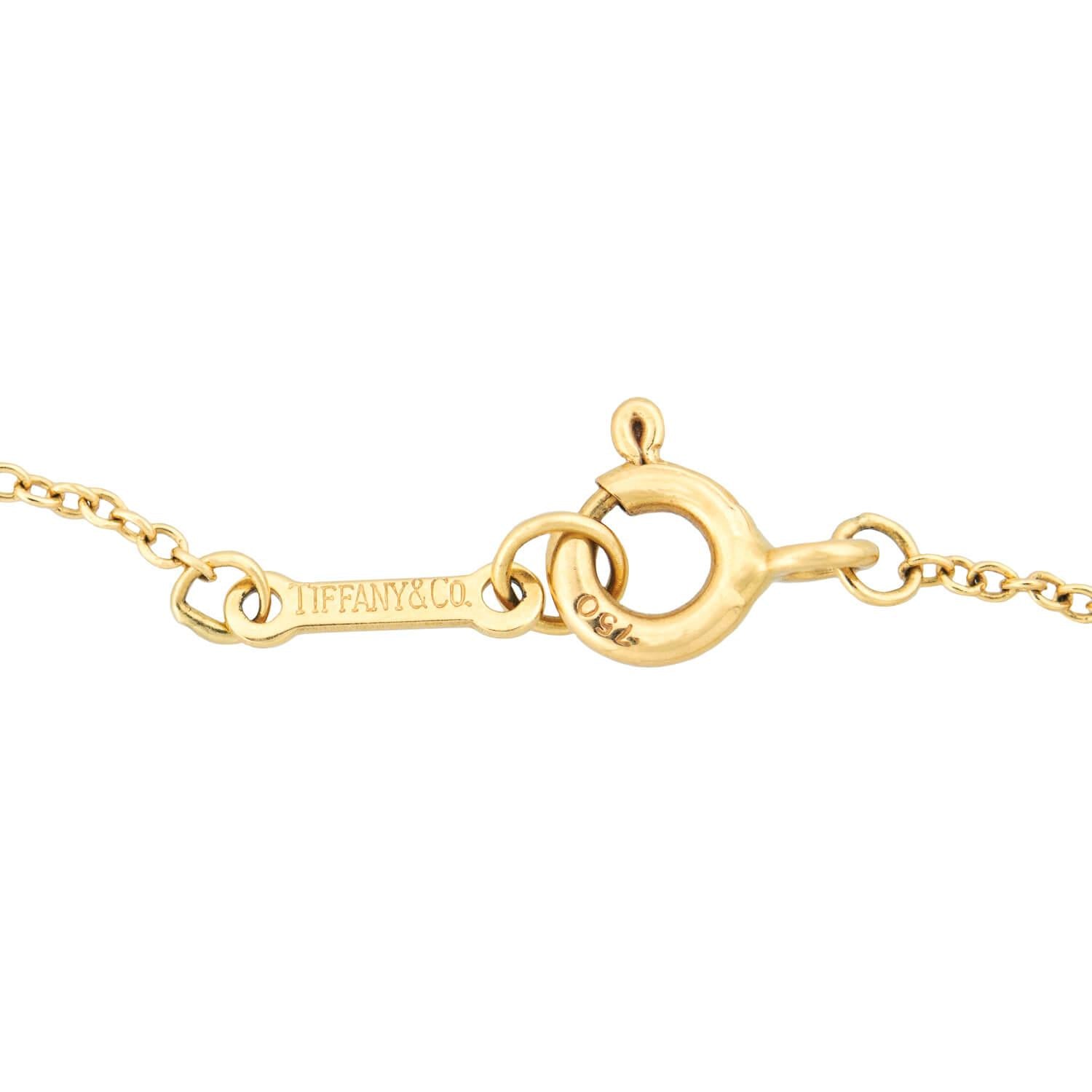 Vintage Tiffany & Co. 18k Gold Interlocking Hearts Necklace by Paloma Picasso - Elegant Jewelry Gift for Women, Perfect for Anniversaries & Romantic Occasions
