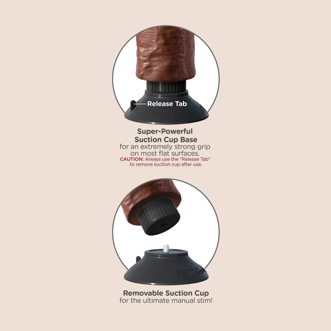 King C Vibrating Cock - 7 Powerful Vibration Modes & Strong Suction Cup Base for Hands-Free Pleasure | Perfect for Solo Play, Couples, and BDSM Scenes