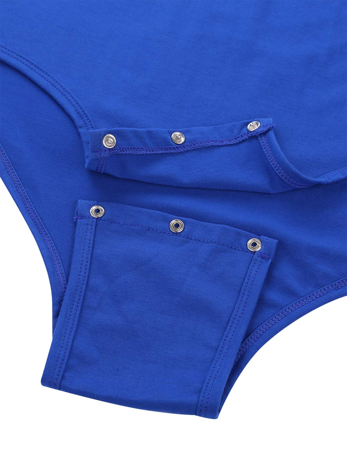 dPois Men's Button Crotch Thong Bodysuit - Short Sleeve Lingerie Pajamas for Sleepwear & Sensual Wear | Comfortable Stretch Fabric for Nighttime & Intimate Moments