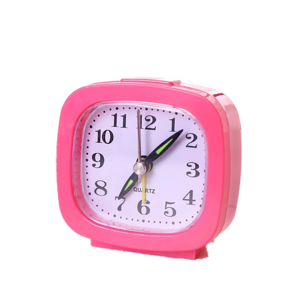 Jiaye Mini Alarm Clock - Small Square Travel Alarm Clock with Backlight & Beep, Portable & Compact for Bedroom, Office, Dorm, and Travel | Cute Quartz Alarm Clock for Adults & Kids