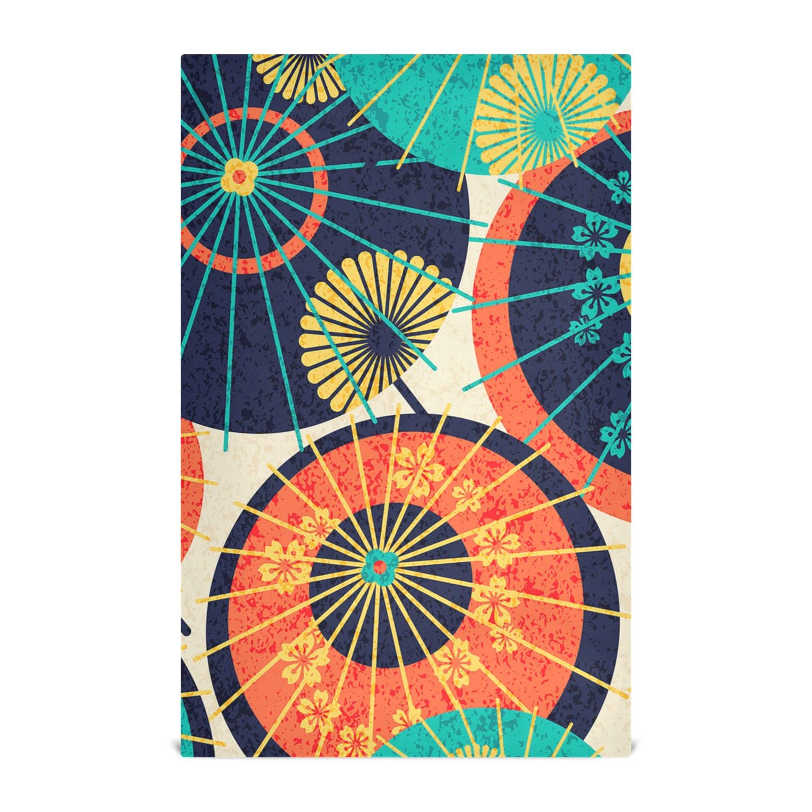 Abstract Black and White Tie Dye Kitchen Dish Towel Set - 1 Pack Polyester Waffle Weave Dishcloths, Hemmed Napkins & Hand Towels with Hanging Loop - Perfect for Drying Dishes, Cleaning Countertops, and Stylish Kitchen Decor