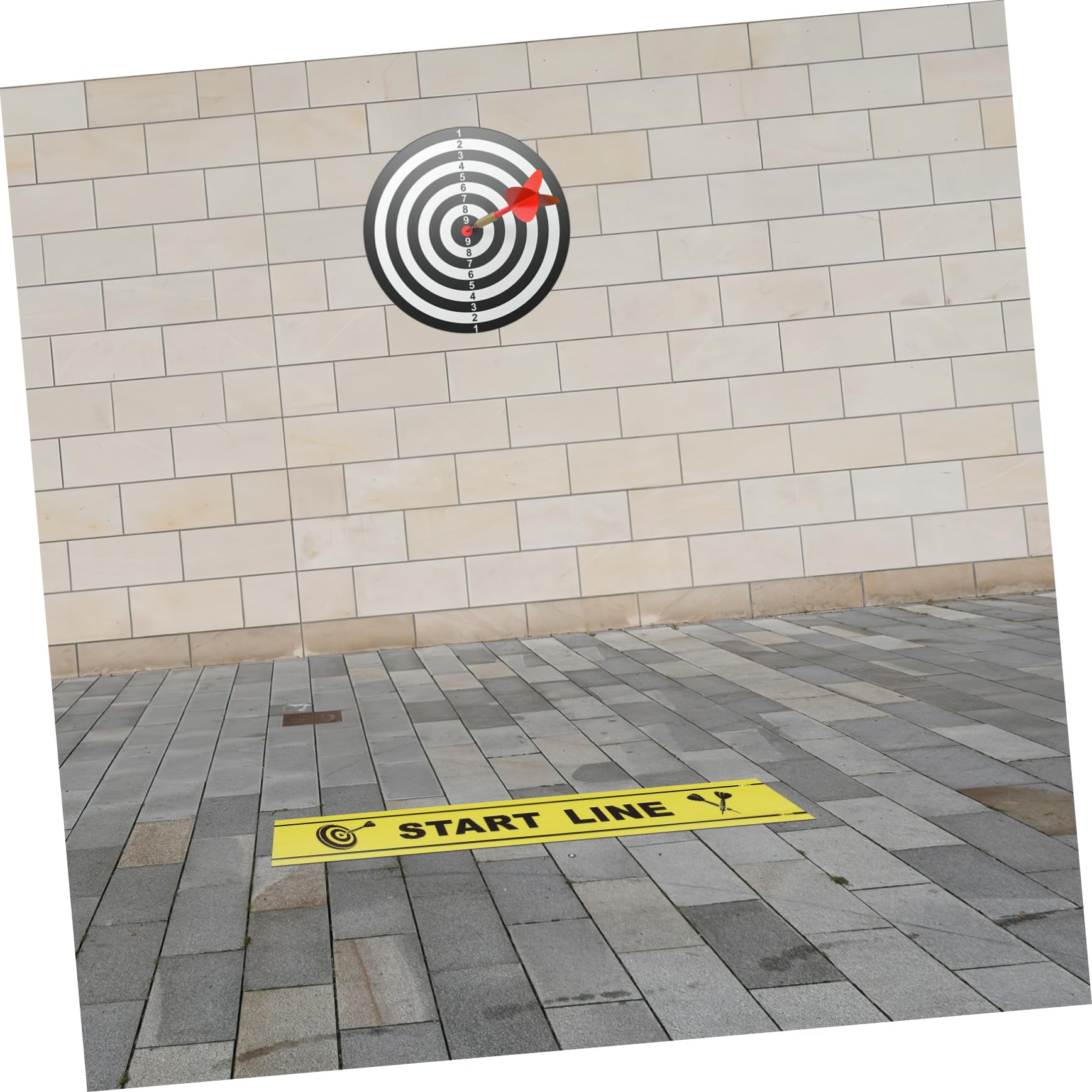 Parliky Throw Line Mat Set - Durable Game Accessory with Ground Line Notice, Easy-to-Use Floor Marker for Indoor and Outdoor Sports Activities