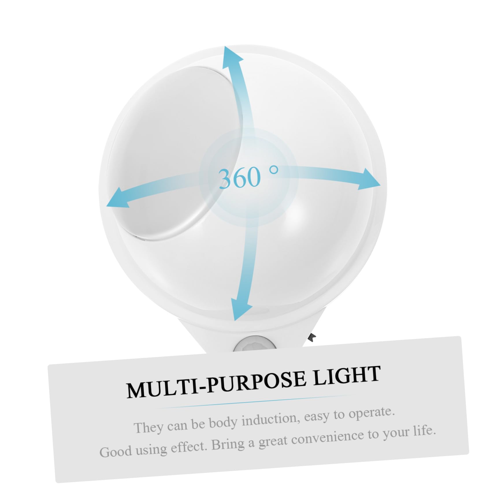 ARTIBETTER 360° Rotatable LED Night Light with Motion Sensor - Auto On/Off for Hallway, Stairs, Bedroom, Bathroom - Perfect for Home Safety & Housewarming Gifts (Warm White)