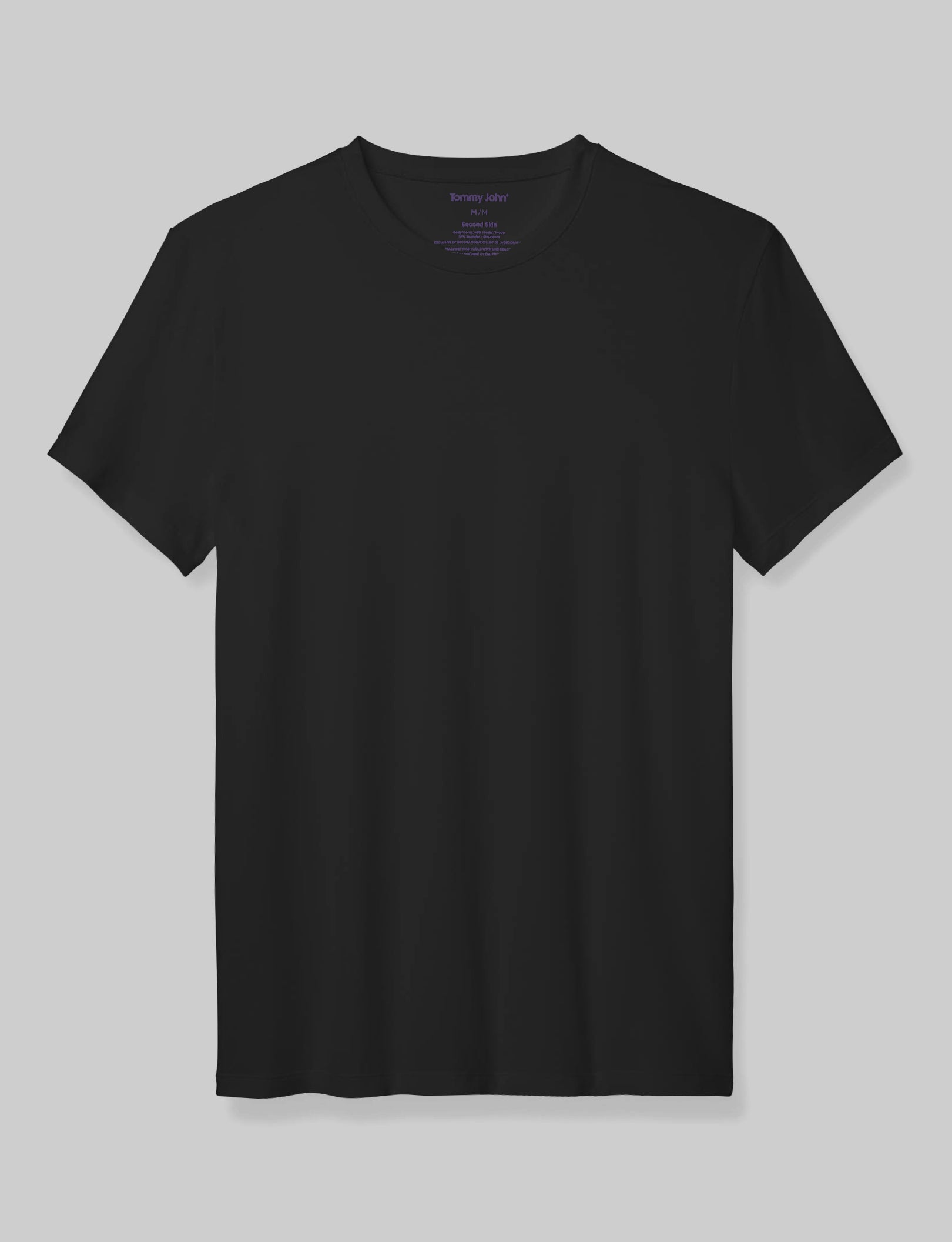 Second Skin Crew Neck Modern Fit Undershirt - Ultra Soft Breathable Men's Base Layer Shirt for All-Day Comfort | Perfect for Layering, Office Wear & Casual Outfits