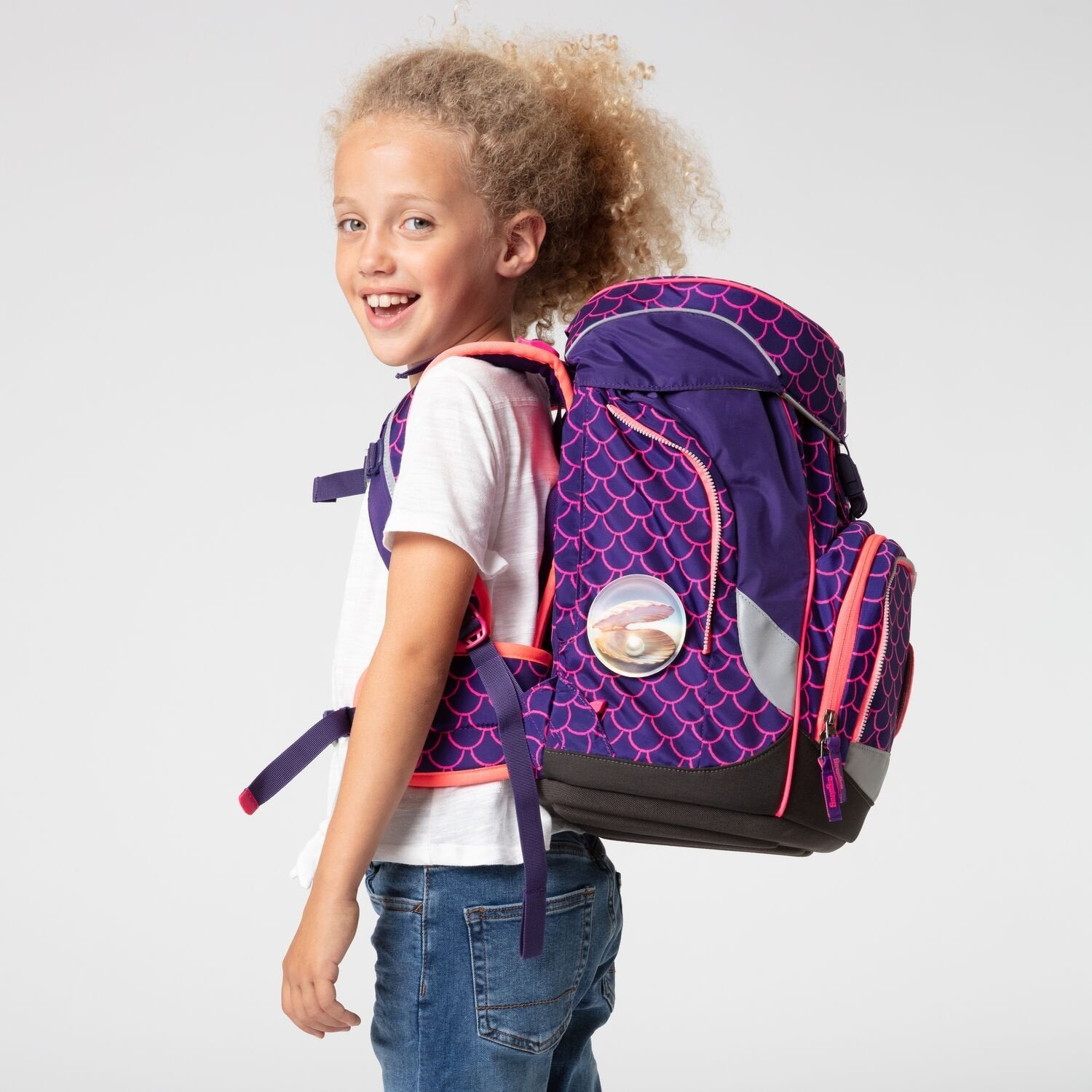 Ergobag School Backpack 6-Piece Set - Lightweight, Durable & Spacious for Kids & Teens | Perfect for School, Travel & Outdoor Adventures | PearlDiveBear