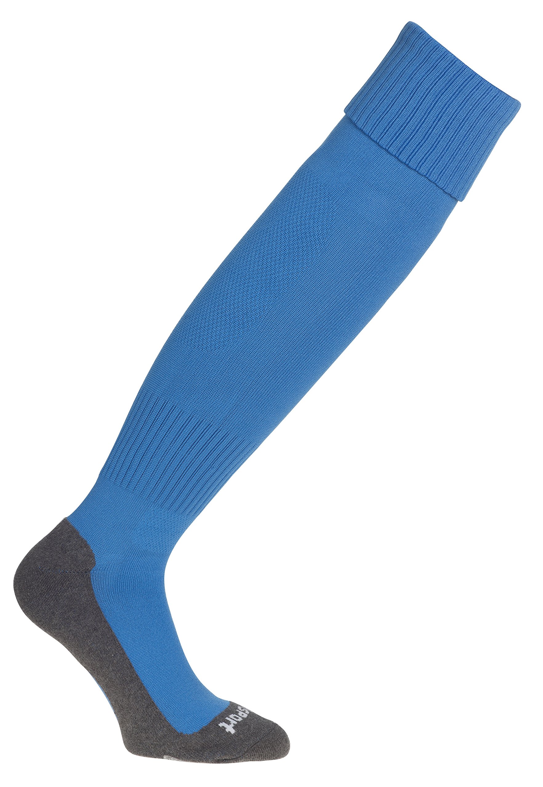 uhlsport Men's Team Pro Essential Soccer Socks - Size 37-40 (US 4-7) - Cyan Blue Athletic Football Socks for Training & Matches - Moisture Wicking & Arch Support