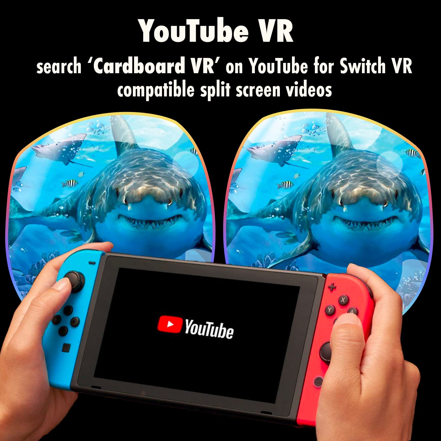 Orzly VR Headset for Nintendo Switch & Switch OLED - Adjustable Lens Virtual Reality Gaming Headset with Labo VR Support - Black Gift Box Edition | Perfect for Immersive Gaming, Family Entertainment & VR Exploration