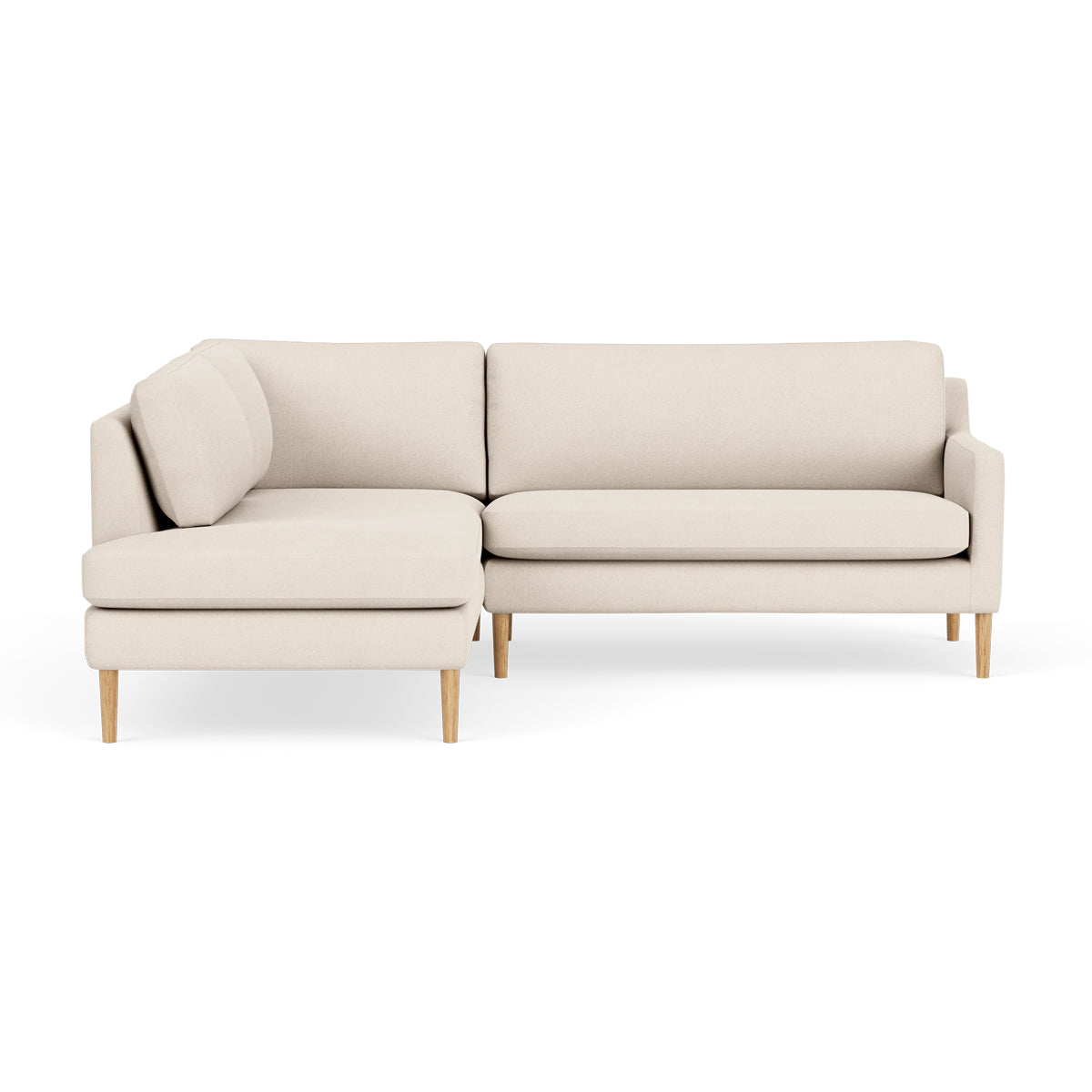 Astha Fabric Left Corner Sofa - Modern L-Shaped Sectional Couch for Living Room, Lounge & Small Spaces | Comfortable Home Furniture for Relaxing & Entertaining