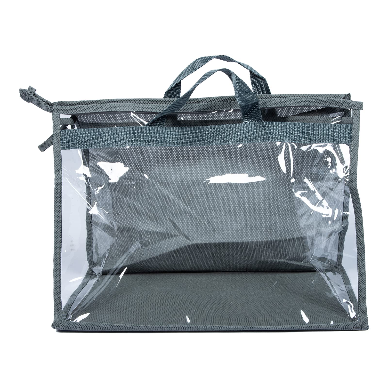 LUOZZY 2-Pack Clear Handbag Organizers - Hanging Purse Storage Bags for Clutches, Totes & Purses | Perfect for Closet, Travel & Daily Organization