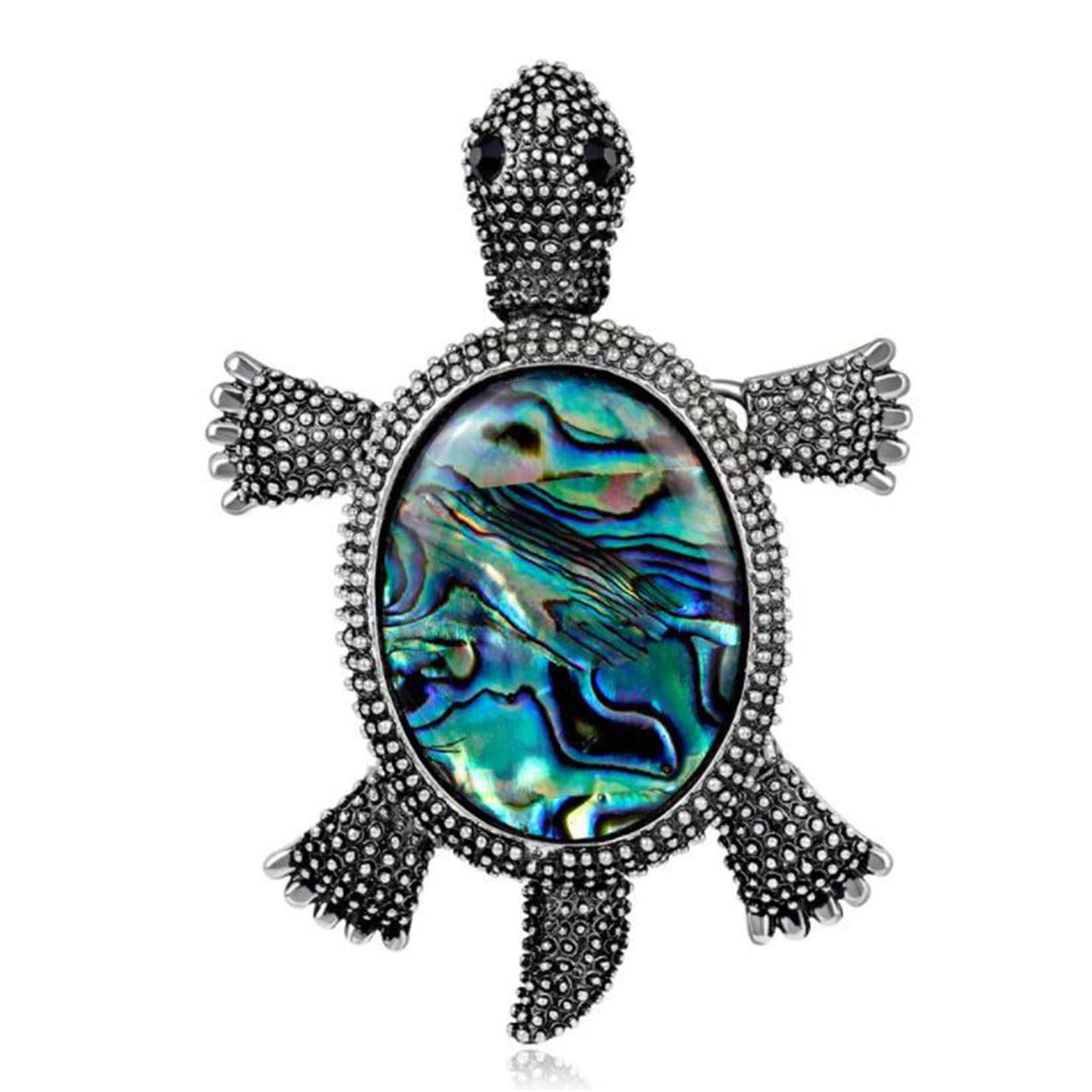 Vintage Turtle Brooch Pin for Women - Elegant Rhinestone Tortoise Jewelry Gift for Mother's Day, Birthday & Special Occasions
