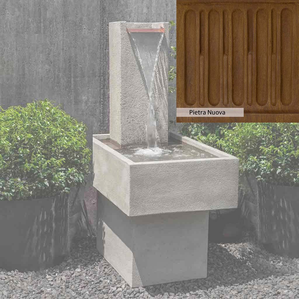 Campania International Falling Water Fountain III - Outdoor Garden Waterfall Feature for Patio, Yard, and Landscape Decor