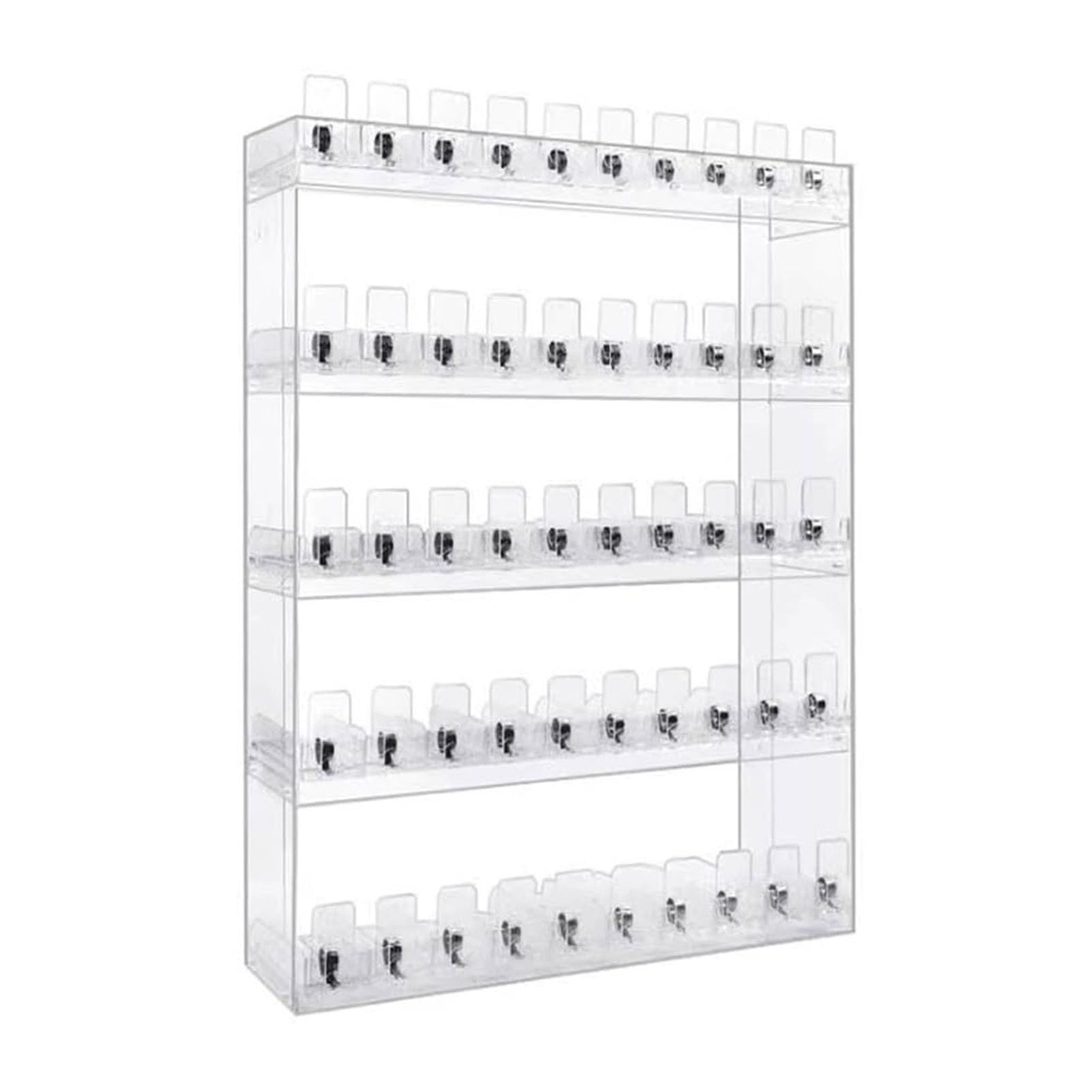 Automatic Cigarette Pusher Display Tray - Clear Wall Mounted/Countertop Retail Showcase for Store & Mall Cigarette Dealers (37x16x21.5cm) - Perfect for Convenience Stores, Gas Stations & Tobacco Shops