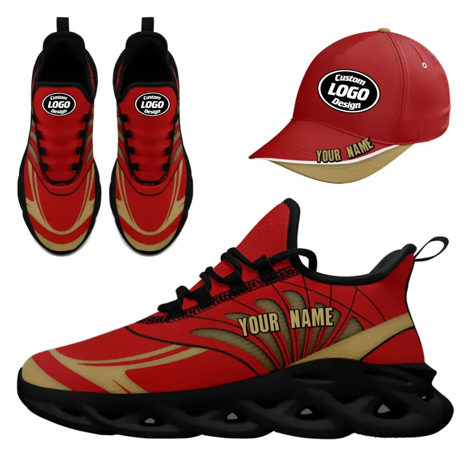 Custom Maxsoul Sneakers & Hat Set - Personalized Athletic Shoes & Apparel Combo for Brand Promotion, Gifts, Fan Festivals & Sports Events - Perfect for Casual Wear, Jogging & Street Fashion