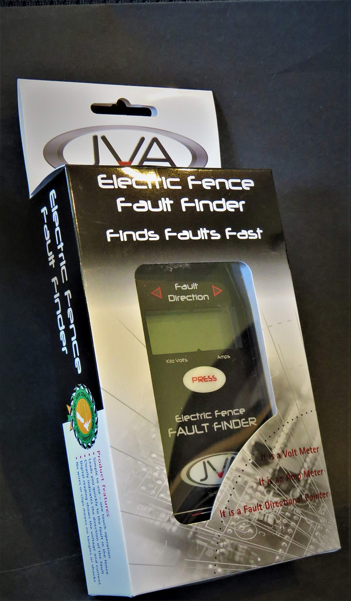 JVA Fault Finder & Fence Tester - Wireless Design Prevents Tangles & Shocks | Built-in Digital Voltage & Current Meter with LCD Display | Perfect for Electric Fence Maintenance & Farm Safety