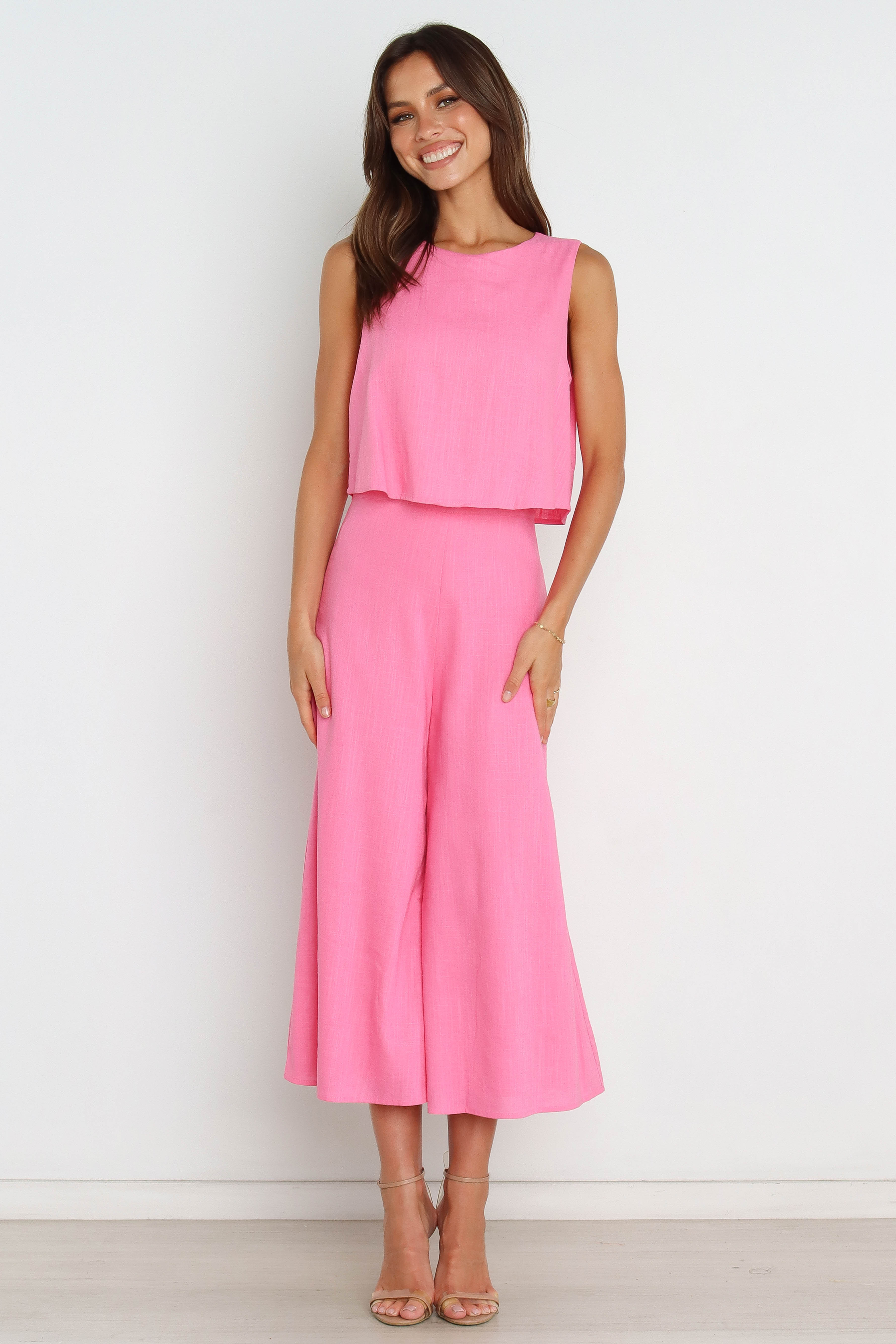 Women's Pink Jumpsuit - Stylish One-Piece Romper for Casual Wear, Party & Summer Outfits | Fashionable Comfort for Everyday & Special Occasions