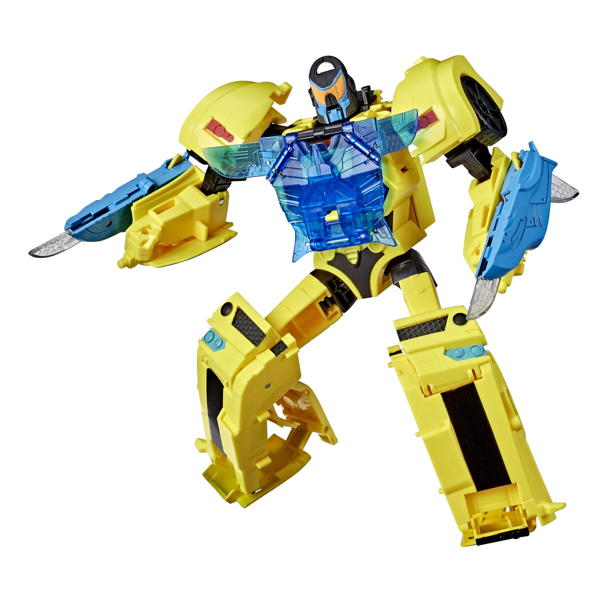 Transformers Bumblebee Cyberverse Adventures Battle Call Officer Class 10-inch Action Figure - Voice Activated with Energon Power Lights & Sounds - Ages 6+ - Perfect for Playtime, Collecting & Display