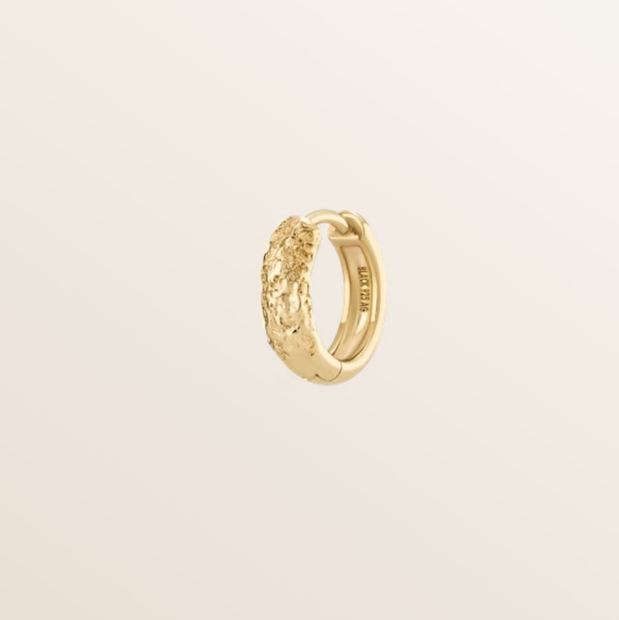Axton Huggie 9 Gold Hoop Earrings - Single Piece Dainty Huggie Hoops for Women - Perfect for Everyday Wear, Date Nights & Special Occasions