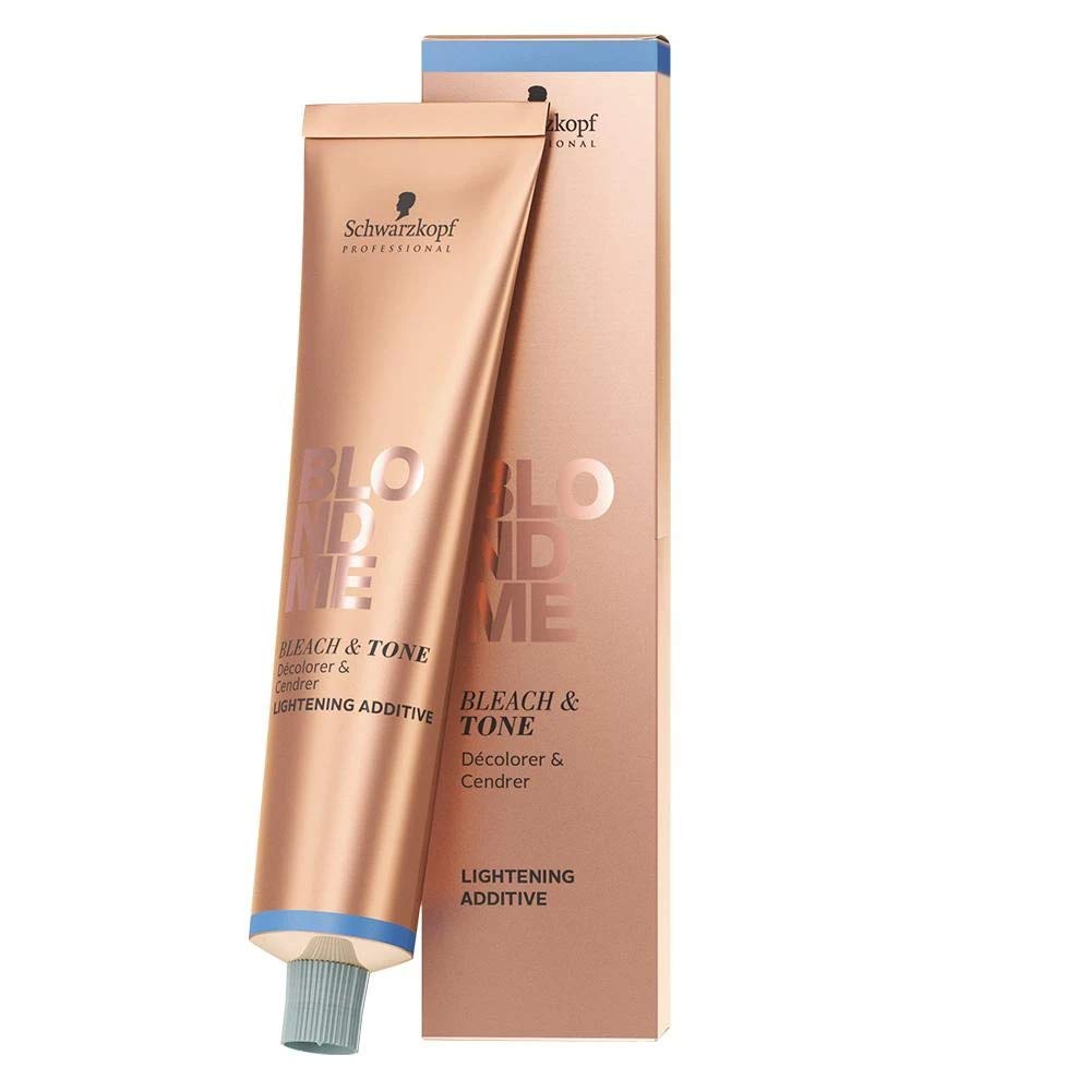 Schwarzkopf Blondme Bleach & Tone Rose Gold 60ml - Professional Hair Lightener & Toner for Blonde Highlights, Balayage & Ombre at Home