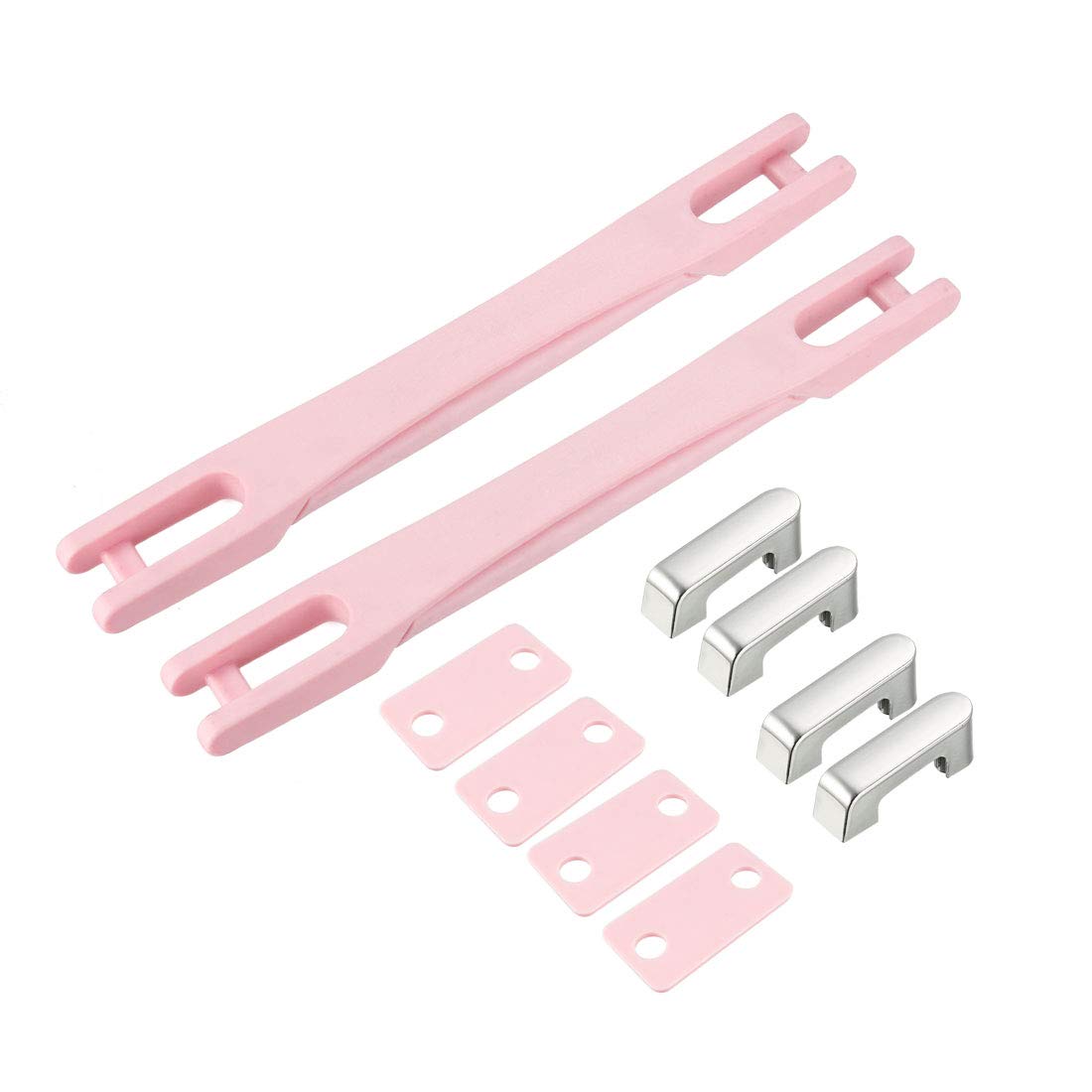 uxcell 220mm Long Luggage Handle Replacement - Pink Suitcase Strap Grip (2 Pack) | Durable Travel Accessories for Suitcase Repair & Replacement