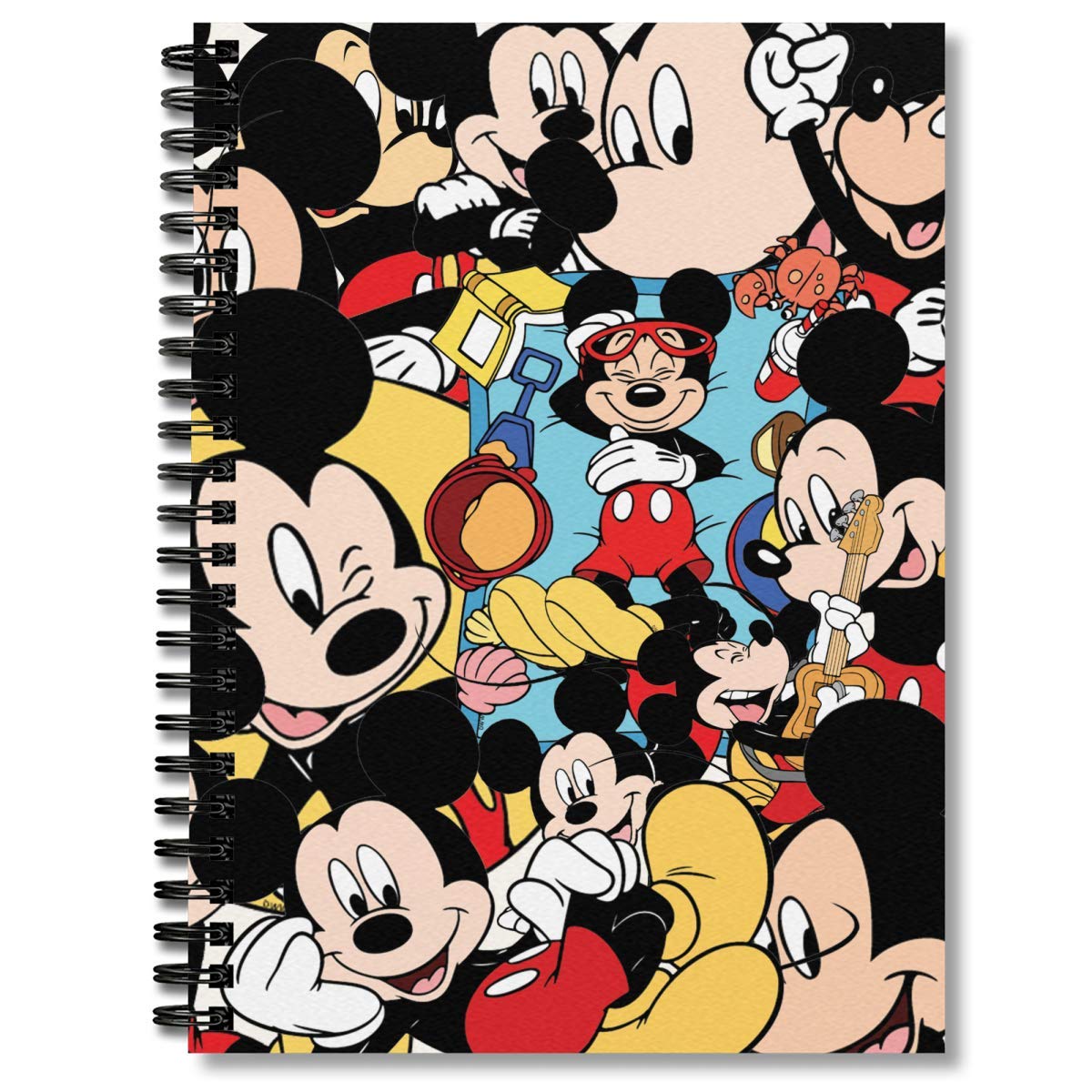 Premium Spiral Notebook - Mickey Mouse Themed Journal with Thick Music Sheet Paper for Writing, Sketching & Collage | Perfect for School, Office & Creative Projects