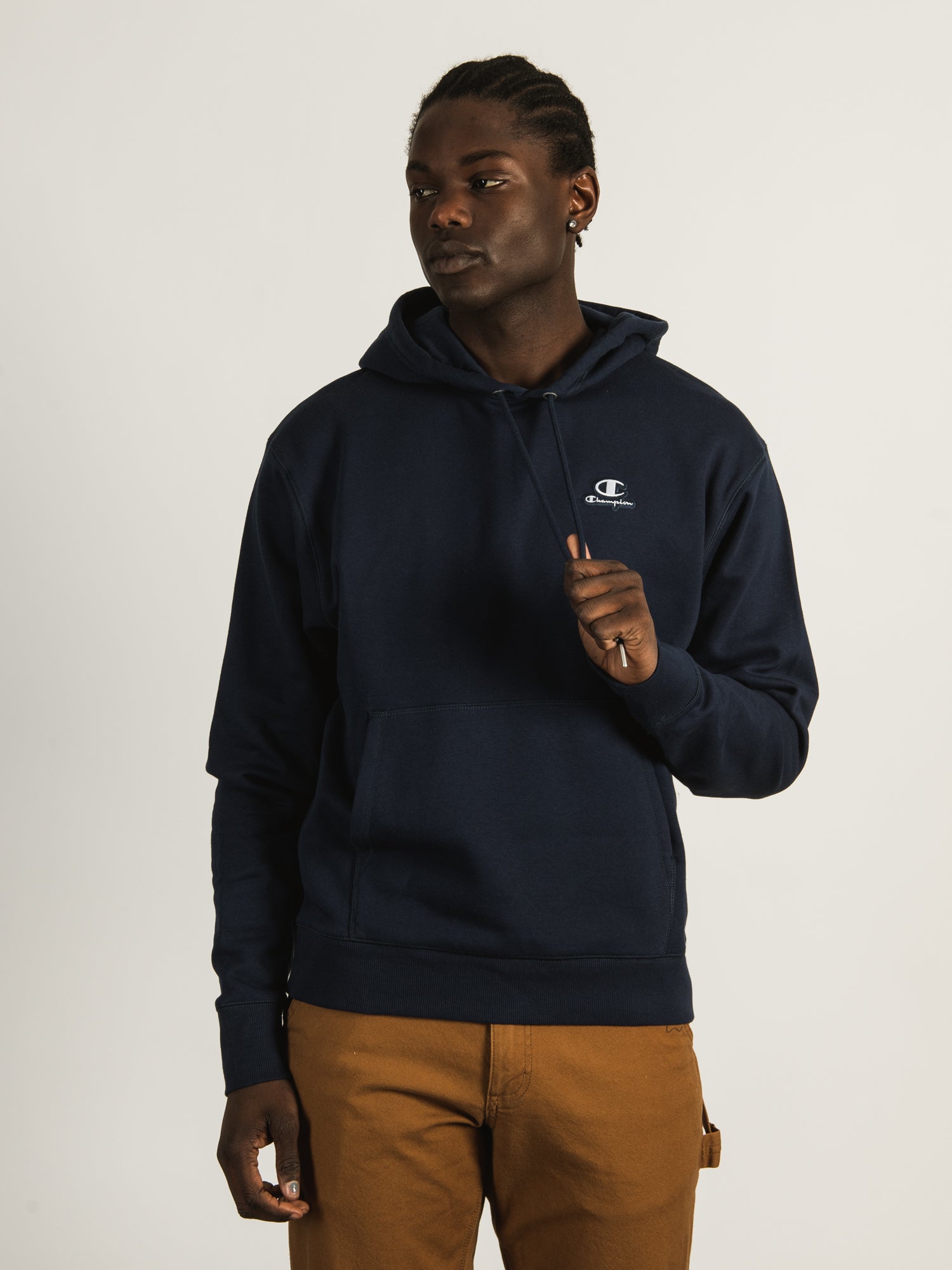 Champion Classic Pullover Hoodie with Left Chest Logo - Men's & Women's Casual Sweatshirt for Gym, Streetwear & Everyday Comfort