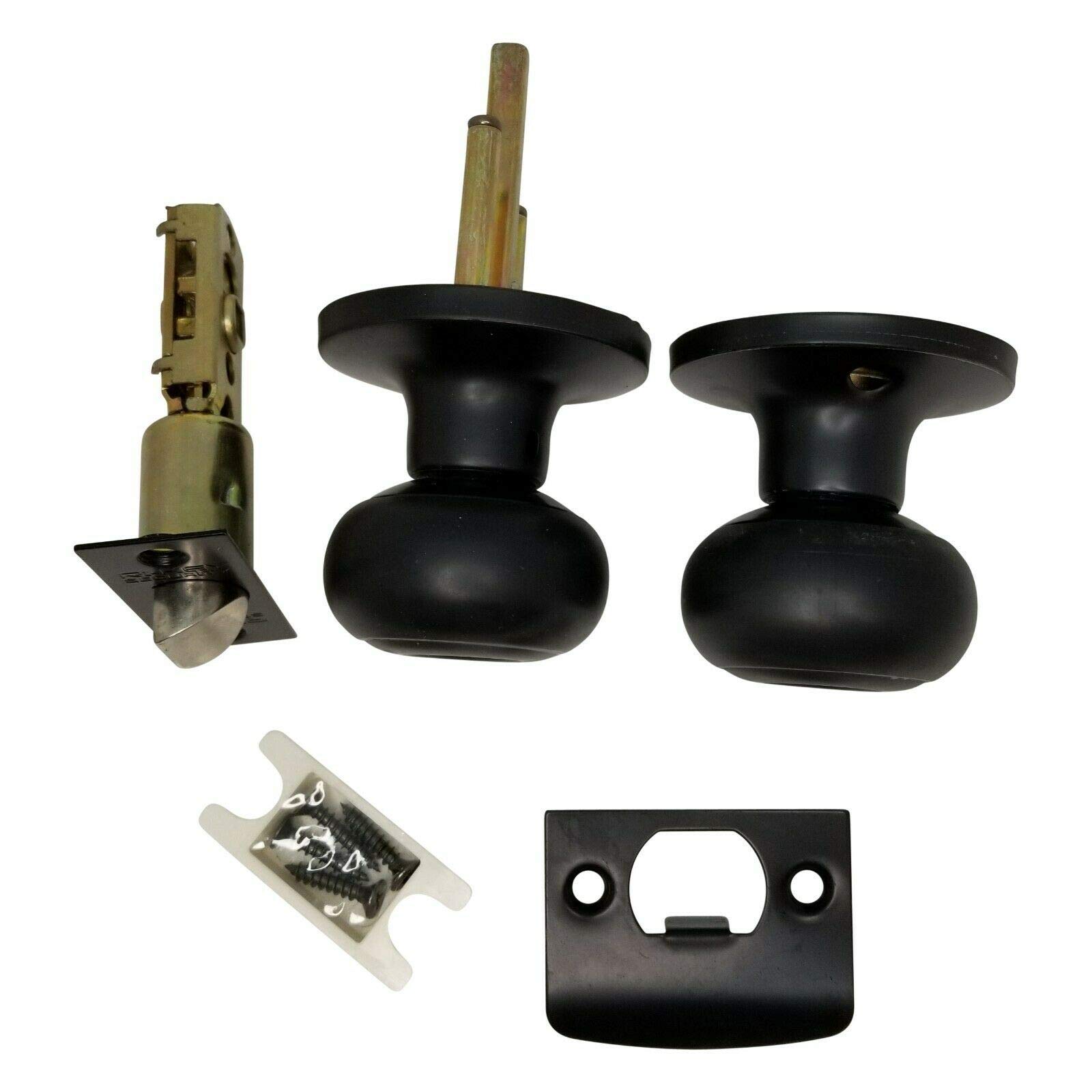 10 Pack Oiled Rubbed Bronze Passage Door Knobs - No Cylinder Lock for Interior Bedroom & Closet Doors | Smooth Operation & Easy Installation for Home, Office & Rental Properties