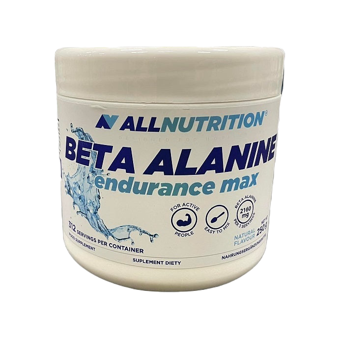 Allnutrition Beta Alanine Endurance Max Powder 250g - Pre-Workout Supplement for Athletes & Fitness Enthusiasts - Boost Energy & Stamina for Intense Training & Workouts