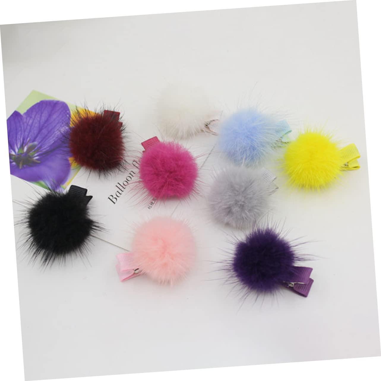 12pcs Cute Barrettes Hair Clips for Girls - Teen Hair Accessories with Venonat Design, Hairpins & Hair Ropes - Perfect for School, Parties & Everyday Styling