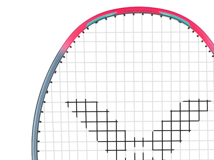 Victor Thruster K HMR Light Badminton Racket - Carbon Fiber Shaft, Lightweight Design for Speed & Control [Cinerous] - Perfect for Competitive Play & Training Sessions