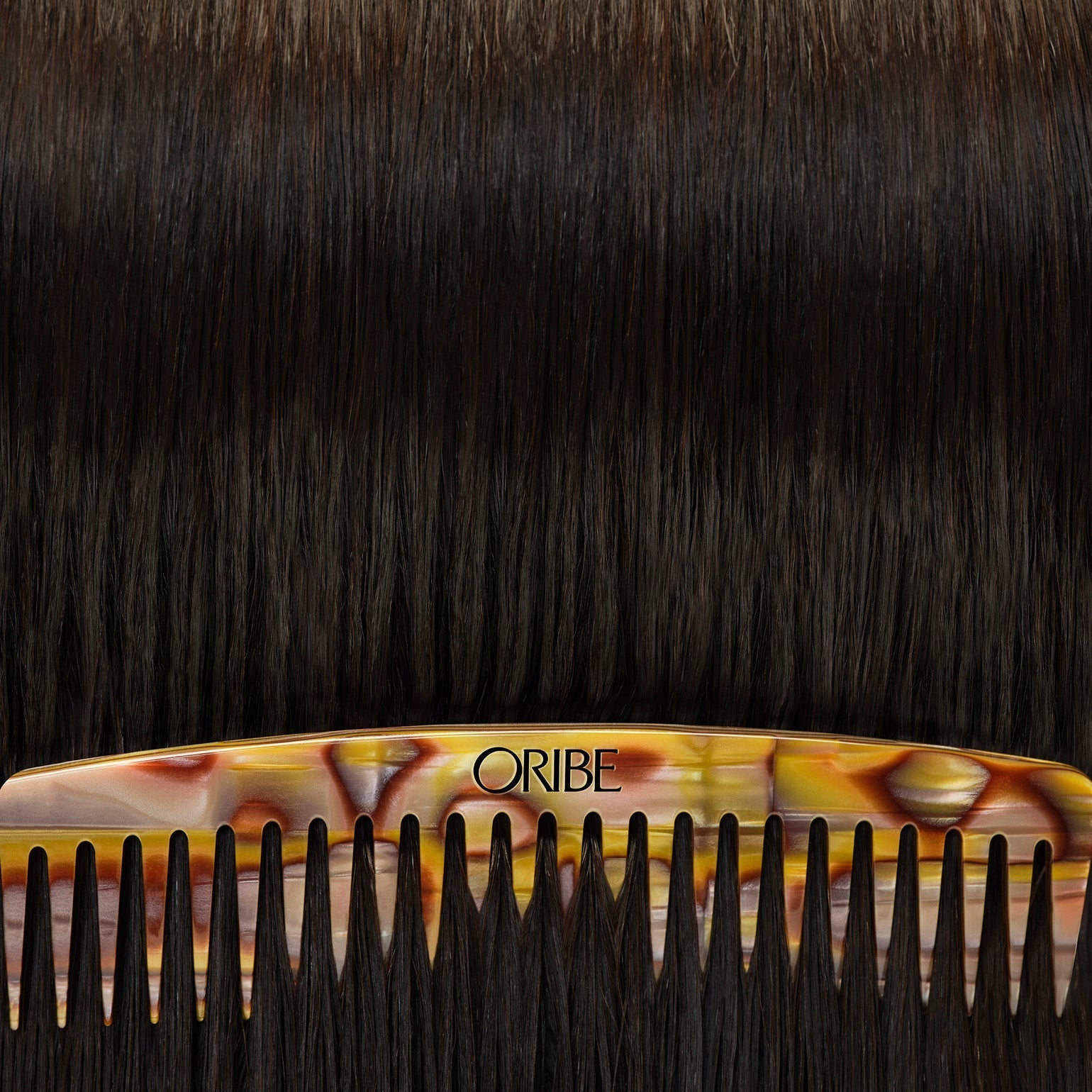 Italian Resin Wide Tooth Comb for Detangling Wet & Dry Hair - Gentle Styling for Men & Women - Perfect for Home, Salon & Travel Use