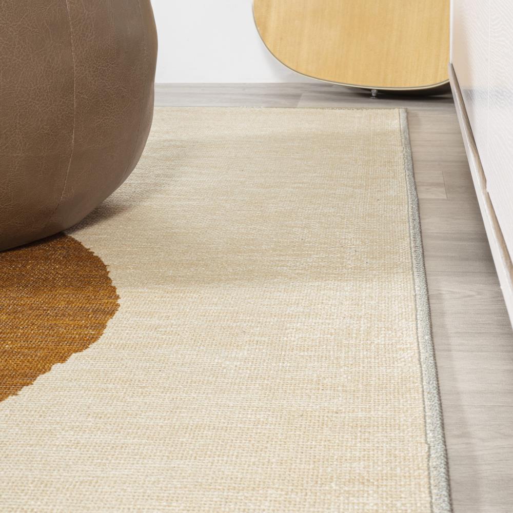 Minimalist Geometric Dot Area Rug - Machine Washable Modern Home Decor for Living Room, Bedroom & Office