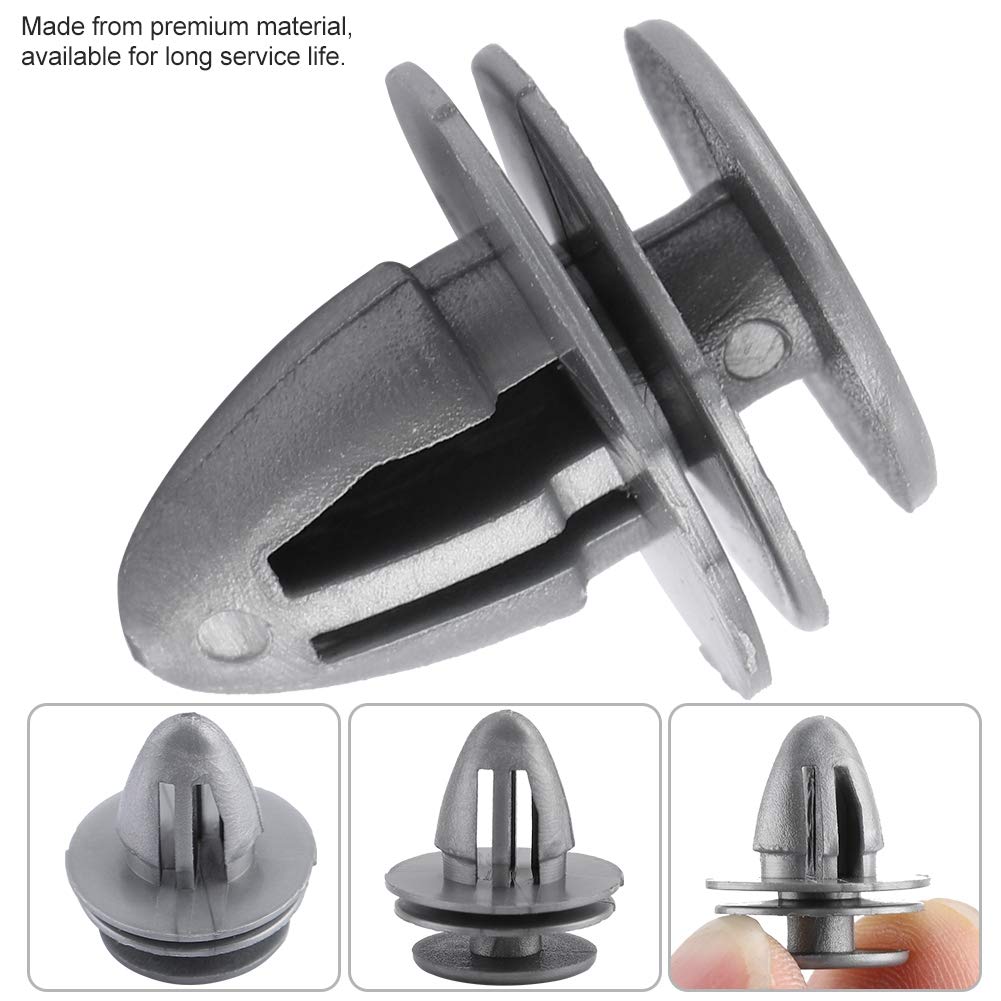 KIMISS 10pcs Universal Plastic Car Door Panel Clips - Bumper Trim Fastener Rivet Kit for Honda Del Sol | Durable Auto Body Repair Accessories for Secure Fit & Easy Installation