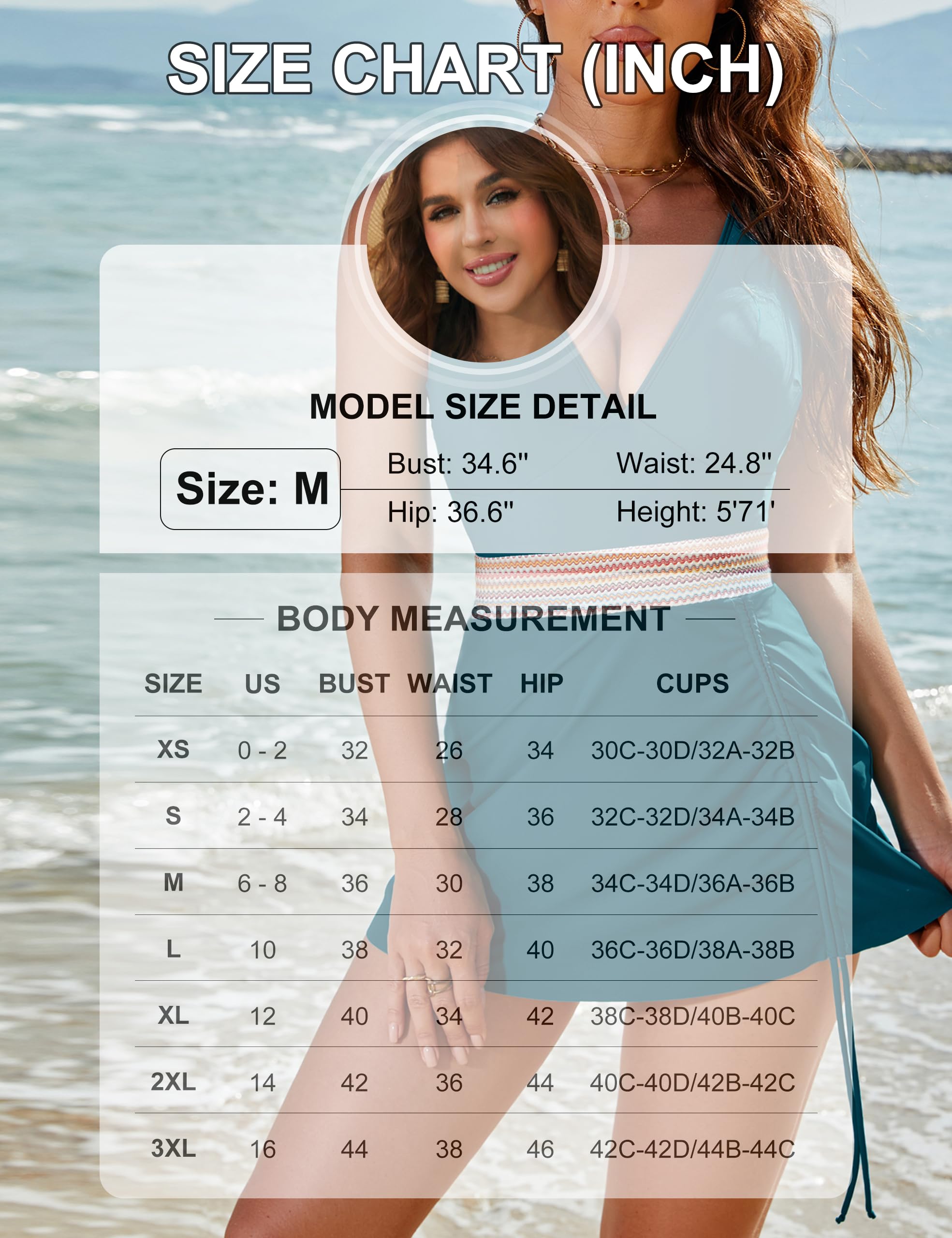 Blooming Jelly Women's Tummy Control One Piece Swim Dress - Slimming Color Block Bathing Suit with Drawstring | Perfect for Beach, Pool & Vacation Wear
