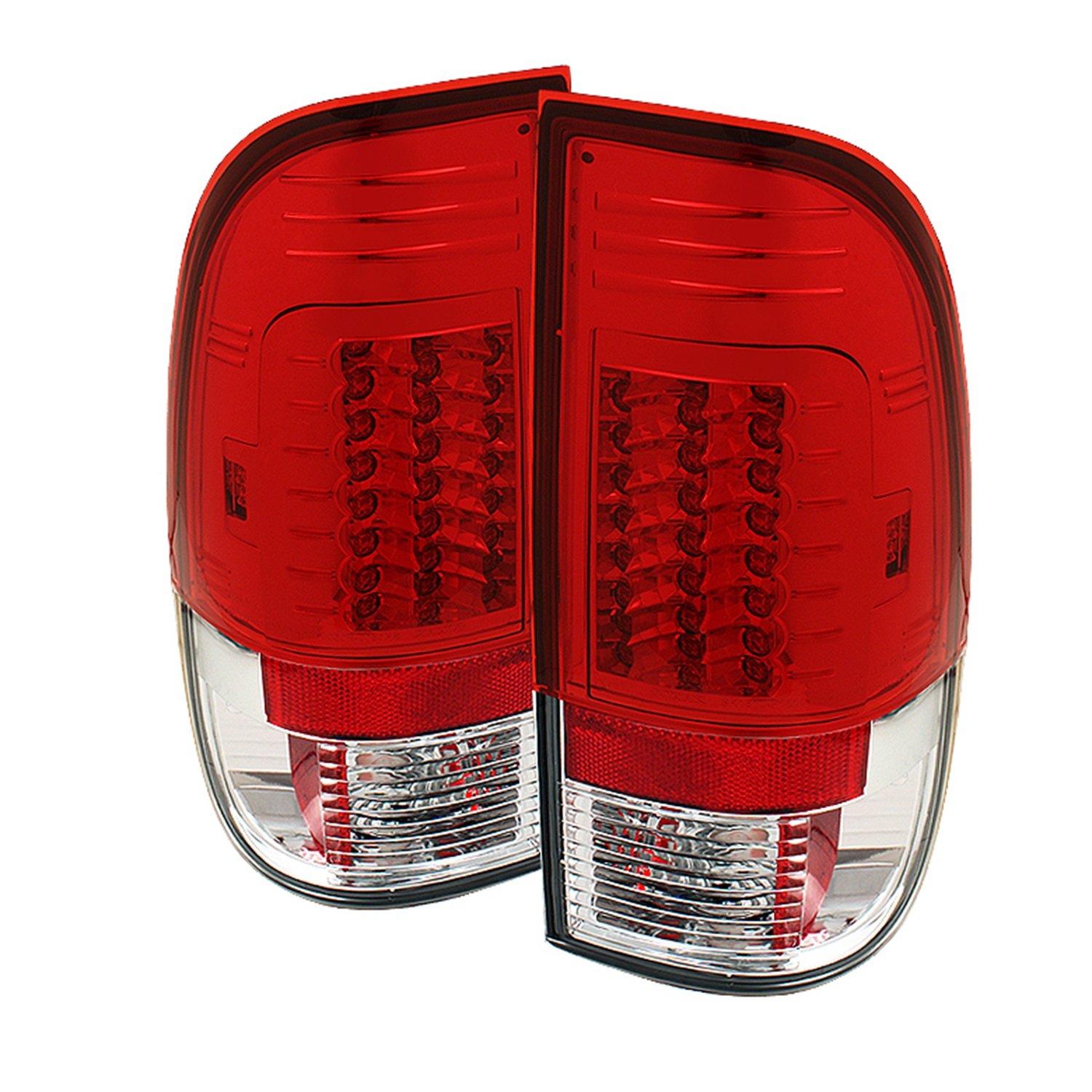 Spyder Auto 111-FF15097-LED-G2-RC LED Tail Lights - Red Clear Lens for Cars & Trucks - Enhanced Visibility & Style Upgrade for Night Driving & Custom Builds