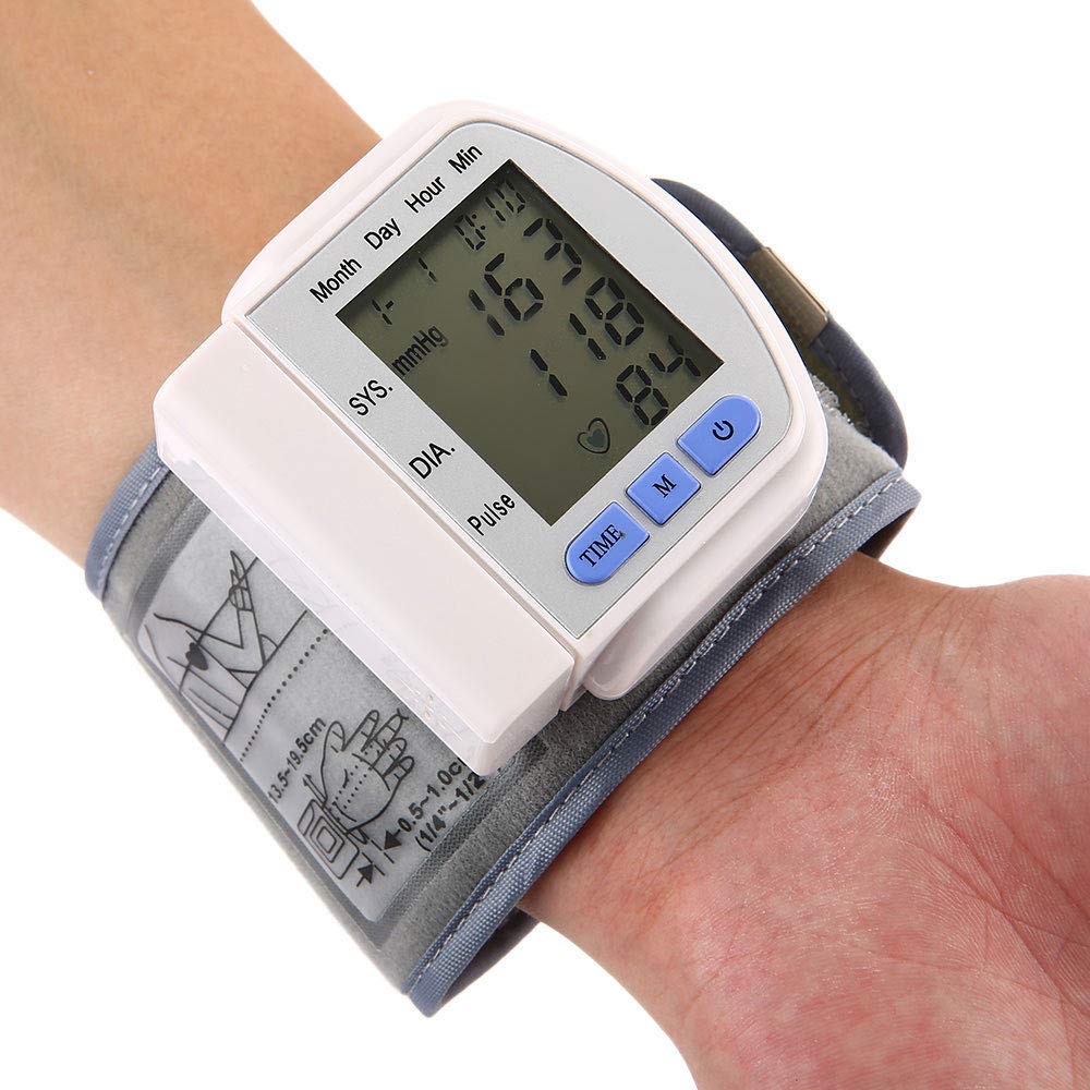 ZHHID Wrist Blood Pressure Monitor - Battery Powered for Home & Travel Use