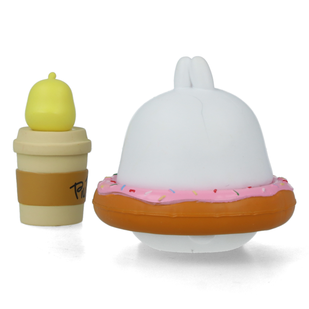 Molang Yummies Series Display Set - 6pcs Kawaii Plush Toys for Anime Fans | Perfect for Bedroom Decor, Gift Giving & Anime Collections