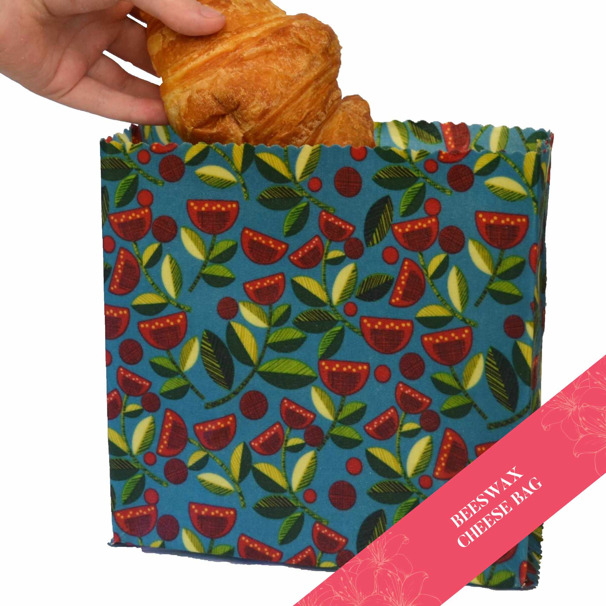 Eco-Friendly Beeswax Food Wraps - Pohutukawa Blue Core Collection | Reusable Sustainable Food Storage for Sandwiches, Cheese & Produce | Perfect for Picnics & Zero-Waste Kitchens